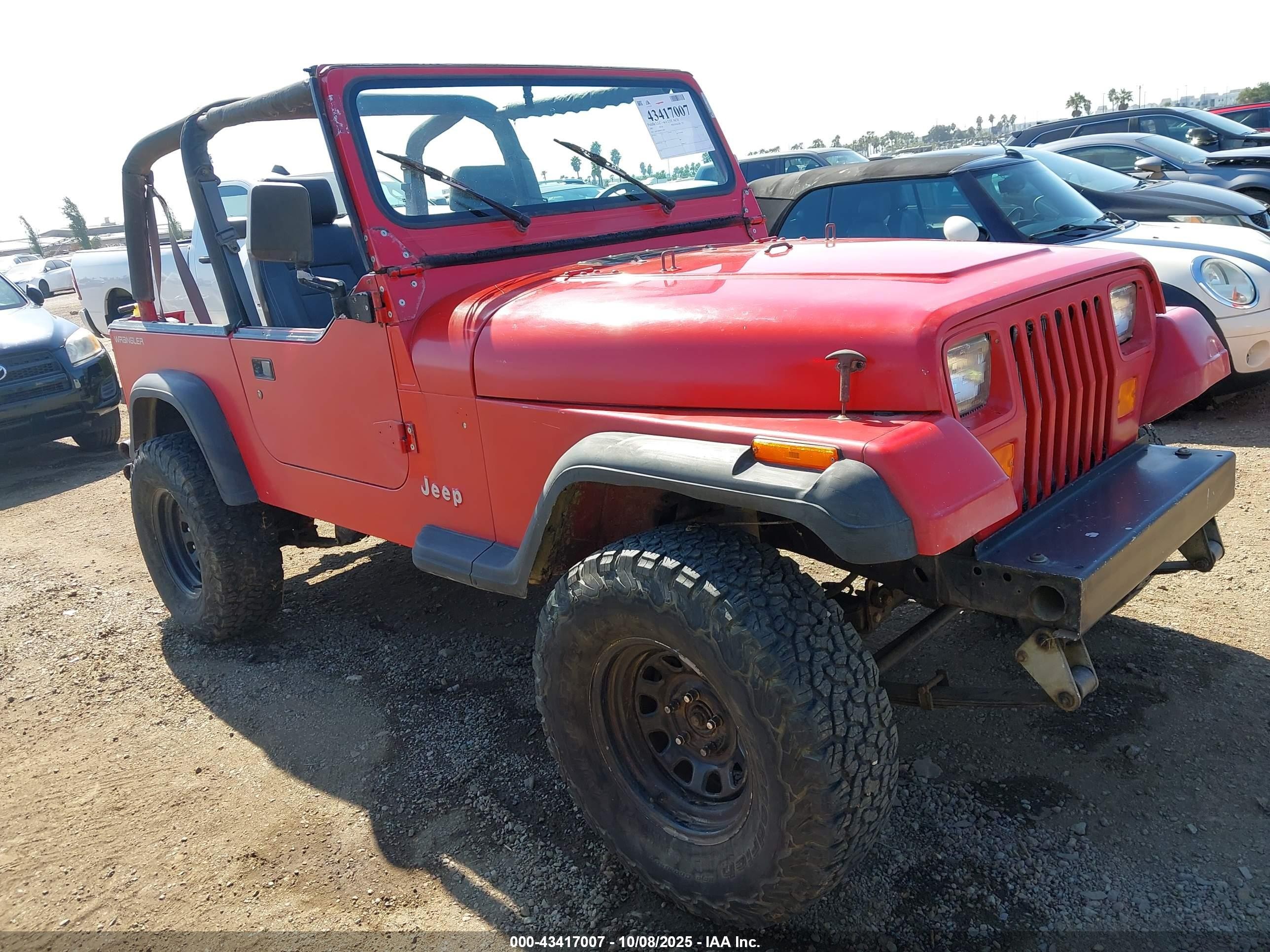 1993 Jeep Wrangler S, VIN 1J4FY19P0PP210067 — Rear end