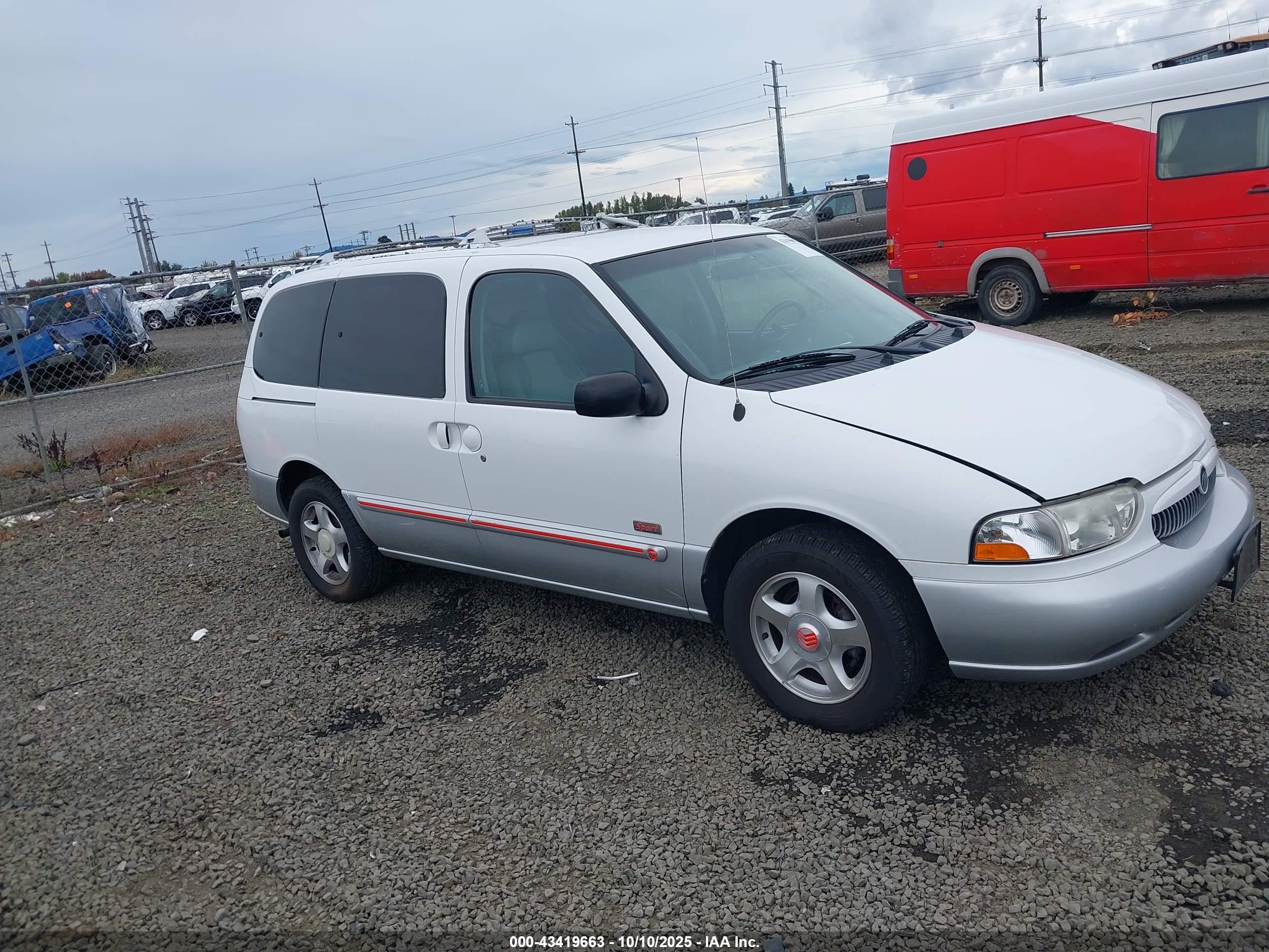 1999 Mercury Villager, VIN 4M2XV11T3XDJ45075 — Обычный износ