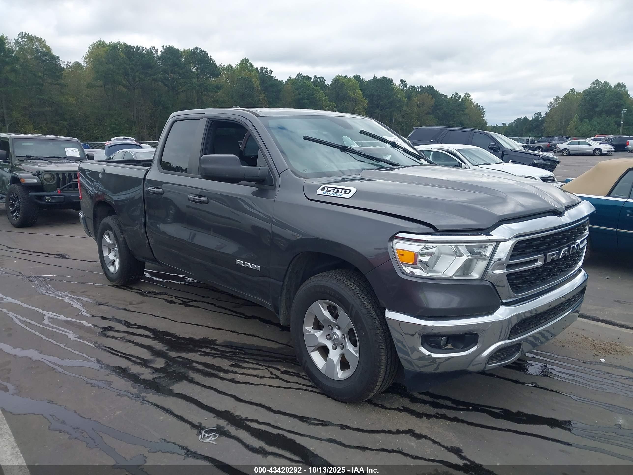 2022 Ram 1500 Big Horn, VIN 1C6RRFBG7NN480887 — Fresh water flood