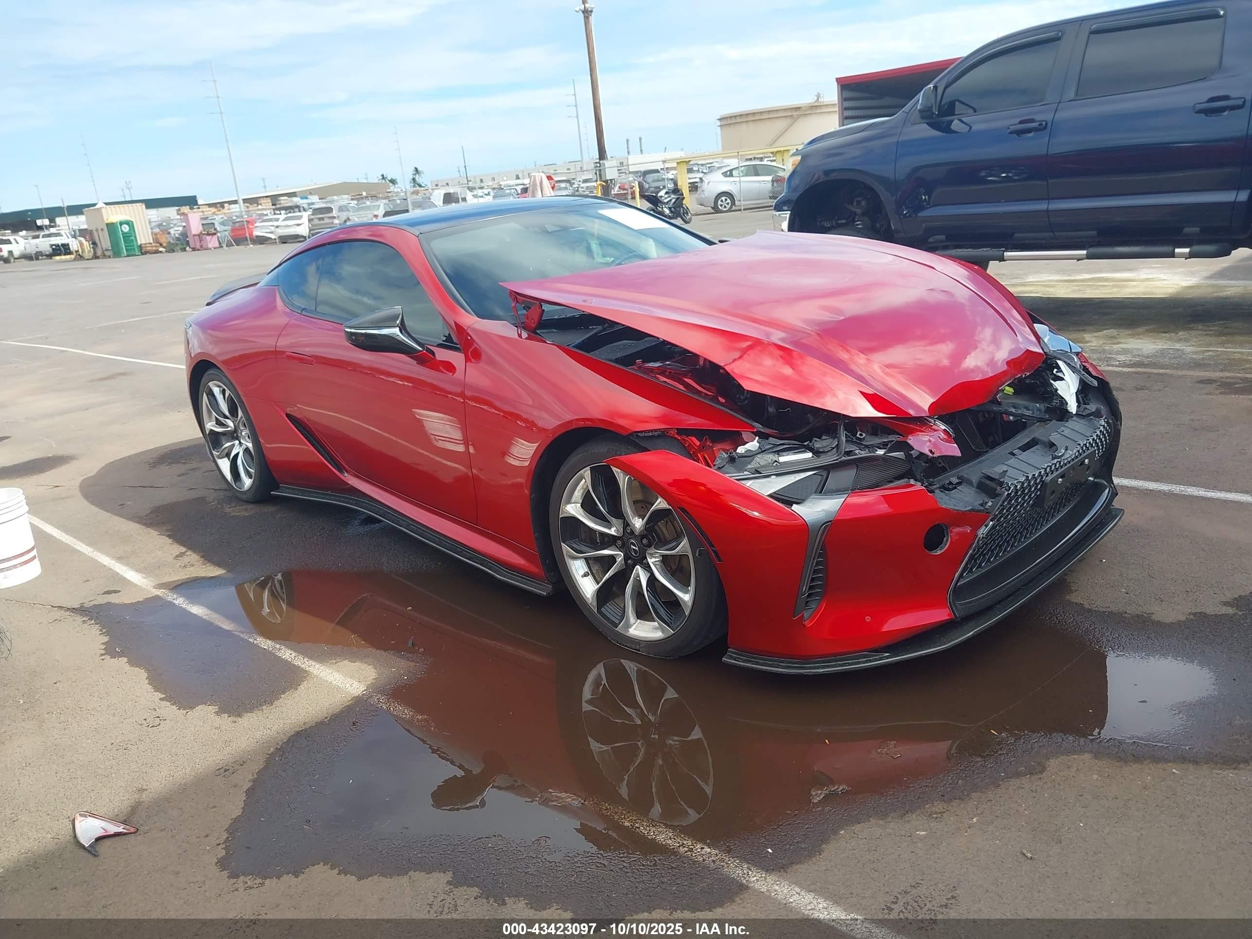 2021 Lexus LC 500h, VIN JTHAP5AY2MA101170 — Front end