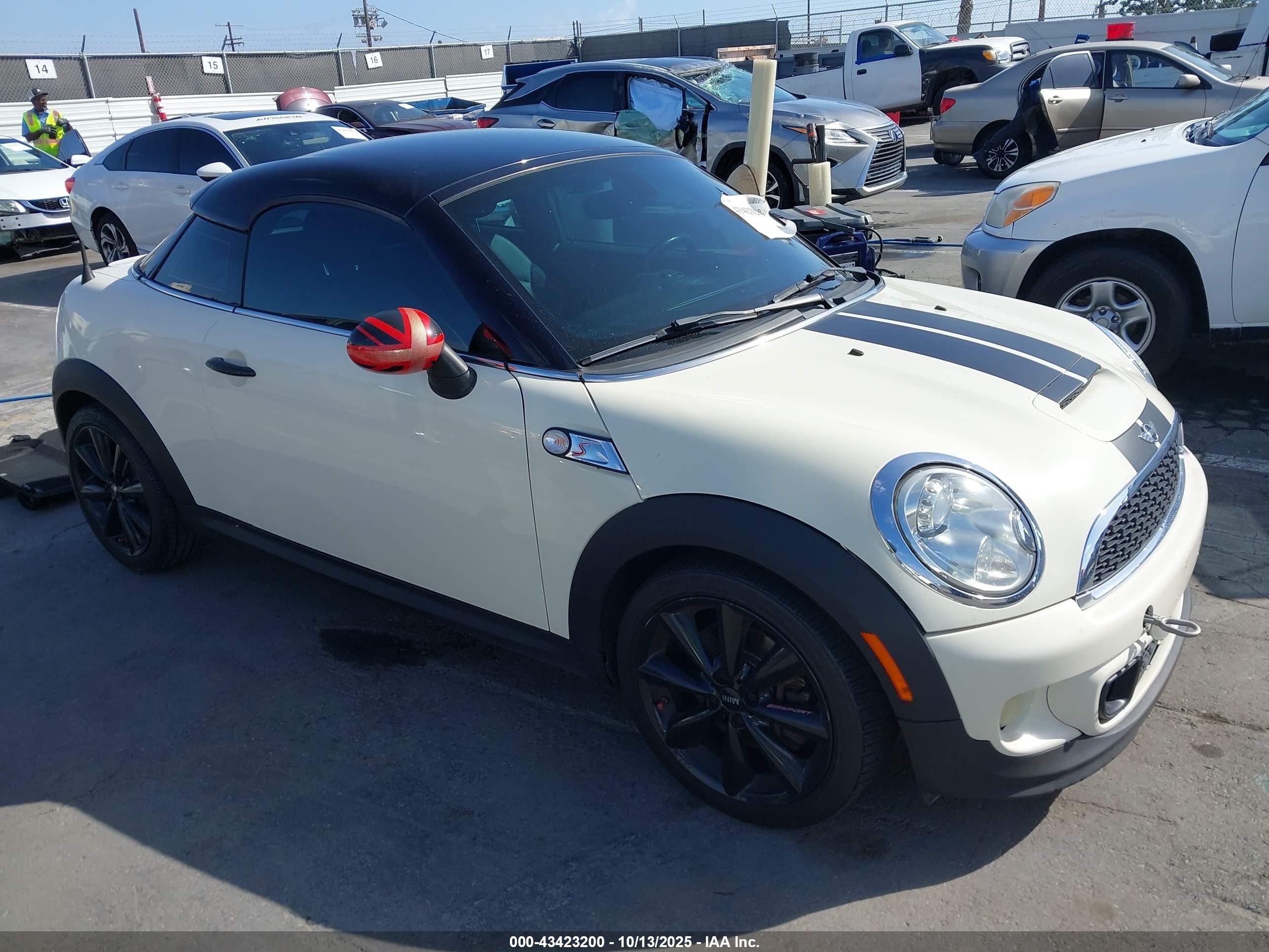 2013 MINI Coupe S, VIN WMWSX3C57DT466586 — Зад