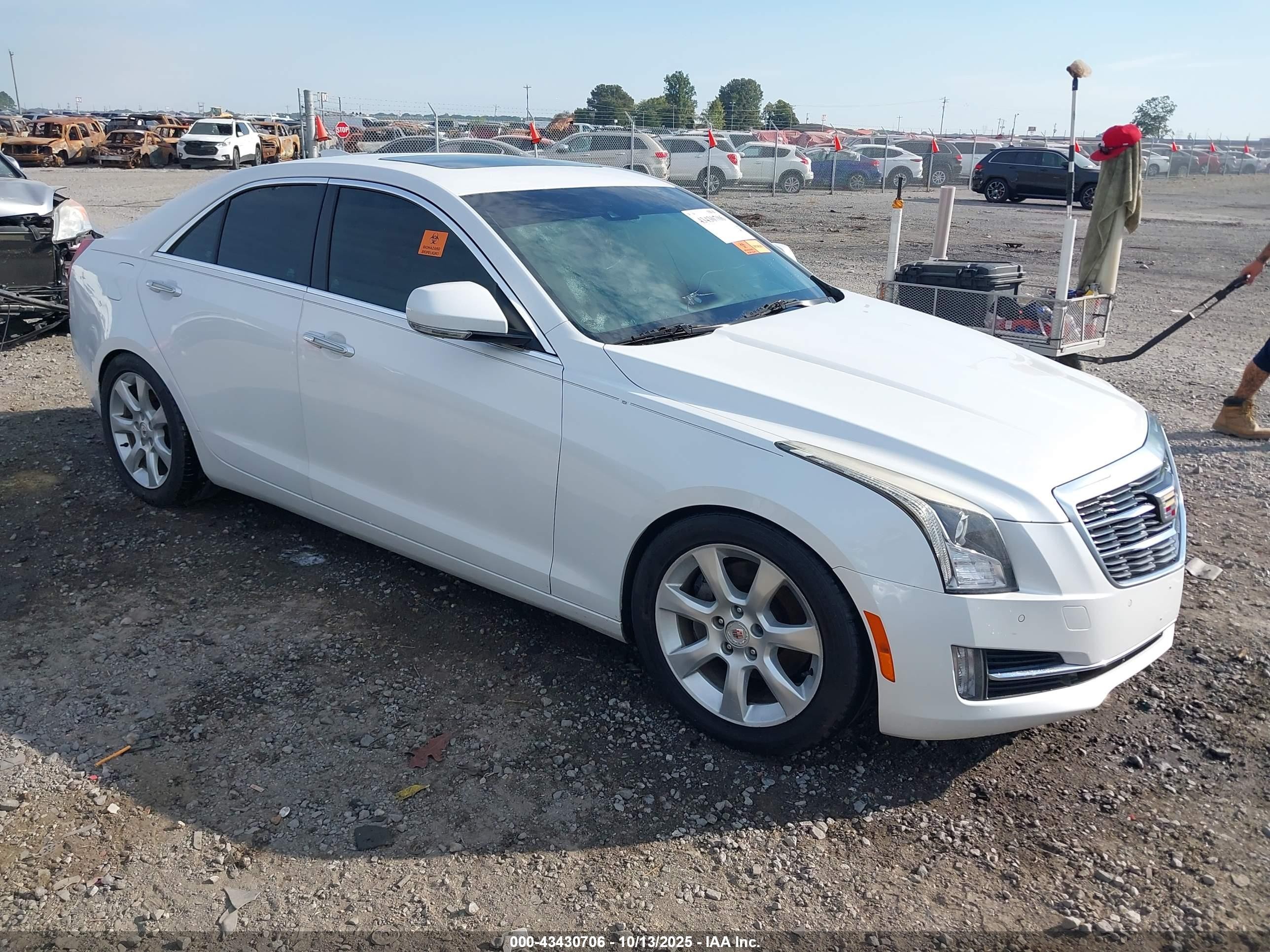 2017 Cadillac ATS Premium Luxury RWD, VIN 1G6AE5SS6H0160478 — Interior fire
