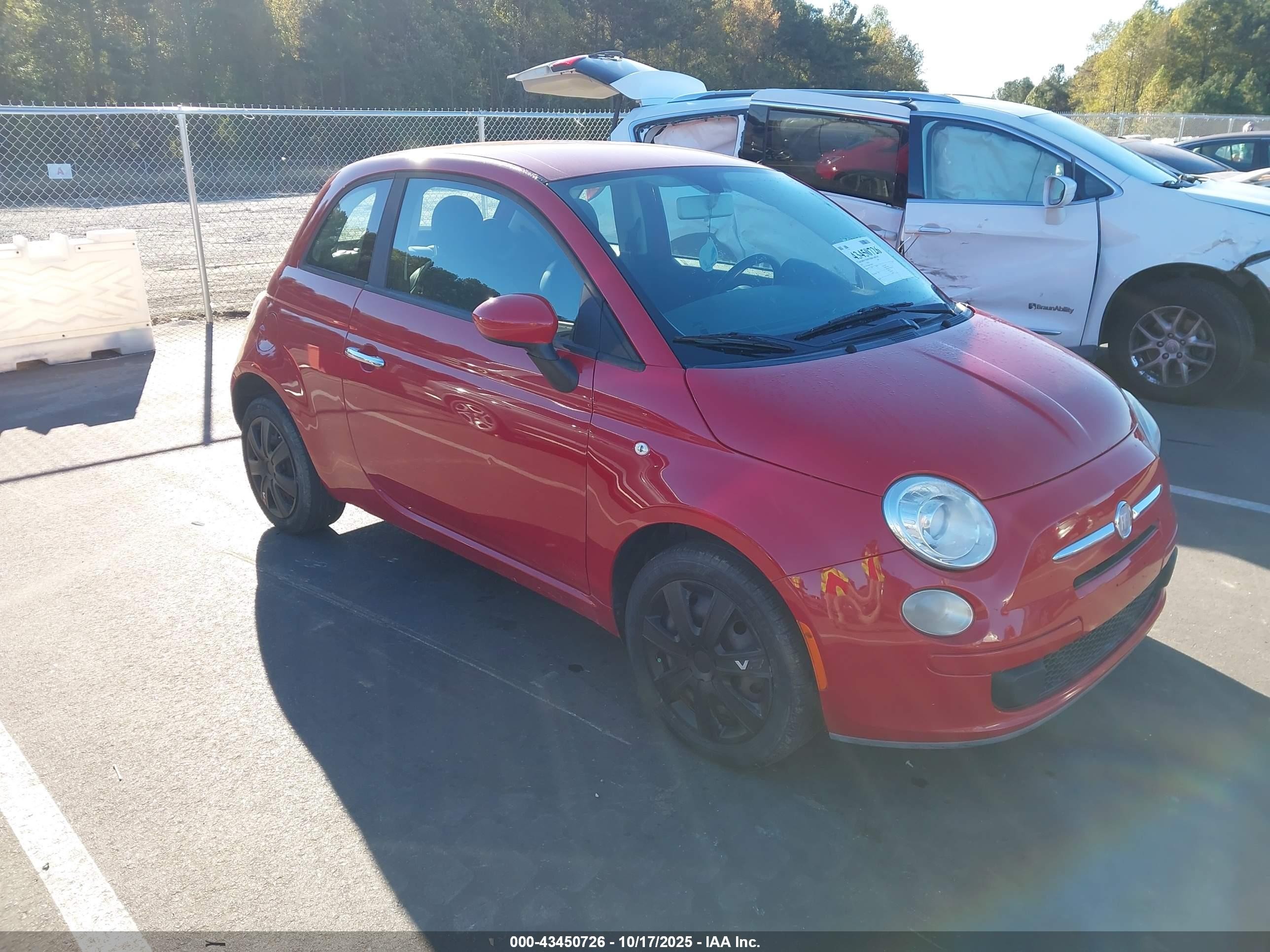 2012 FIAT 500 Pop, VIN 3C3CFFAR9CT198455 — Normal wear
