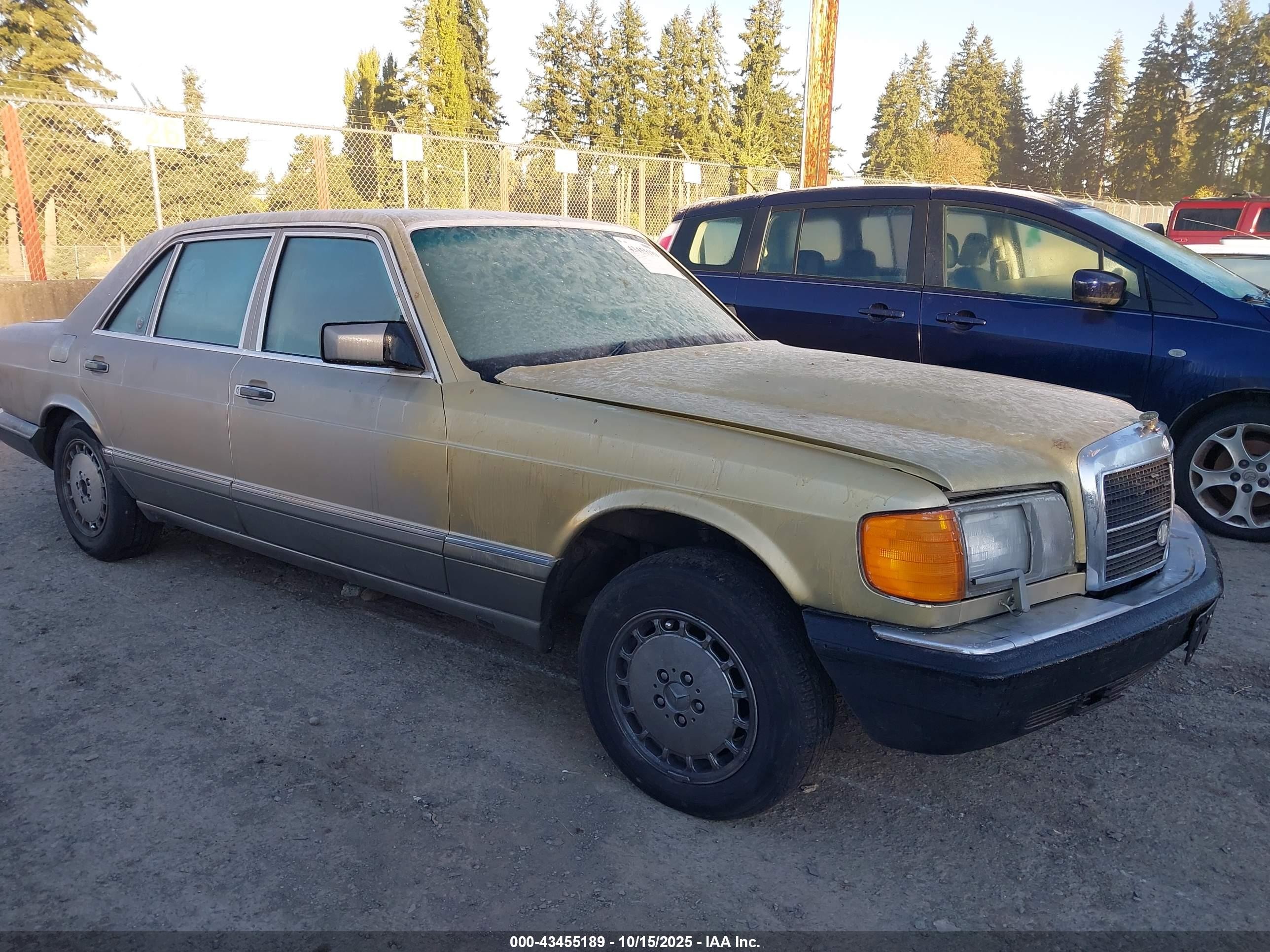 1990 Mercedes-Benz 420 SEL, VIN WDBCA35E6LA523021 — Front end