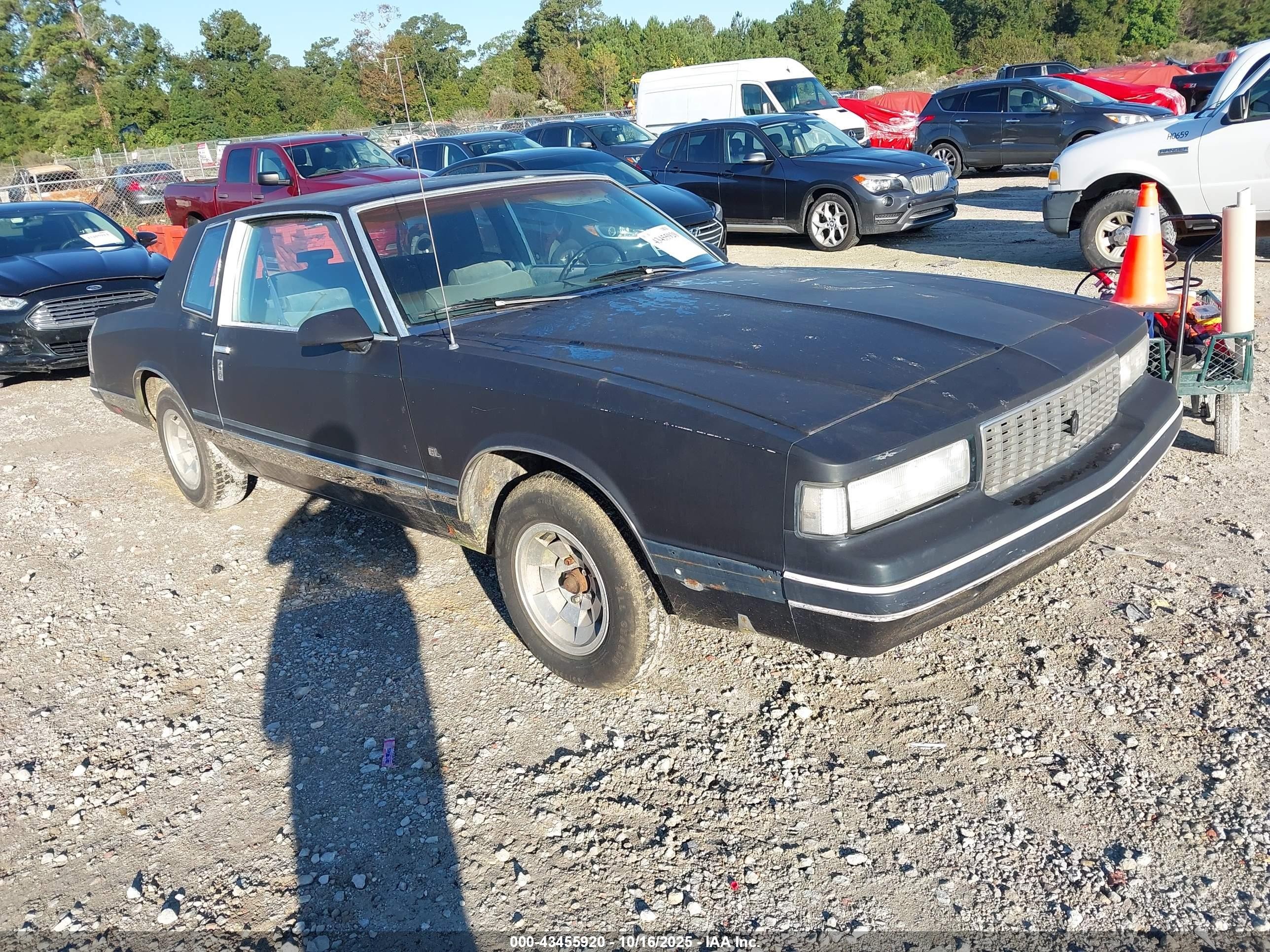 1986 Chevrolet Monte Carlo Sport SS, VIN 1G1GZ37H1GR168519 — Not stated