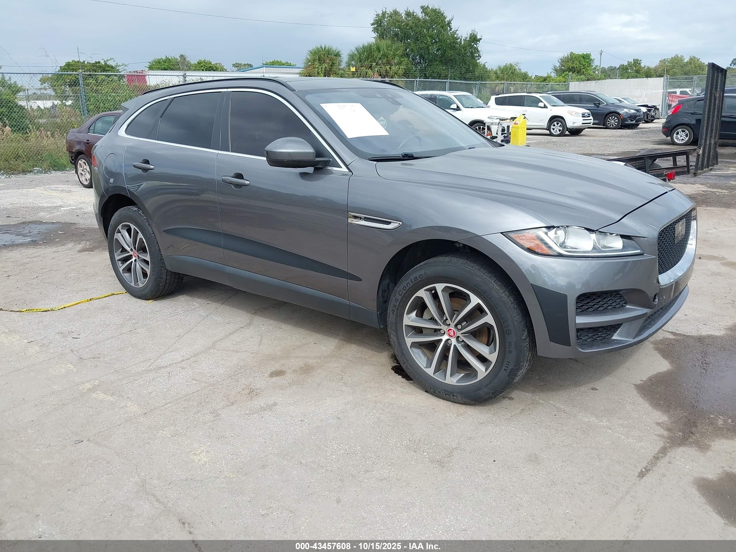 2019 Jaguar F-Pace 25t Premium, VIN SADCJ2FX4KA395358 — Water / flood