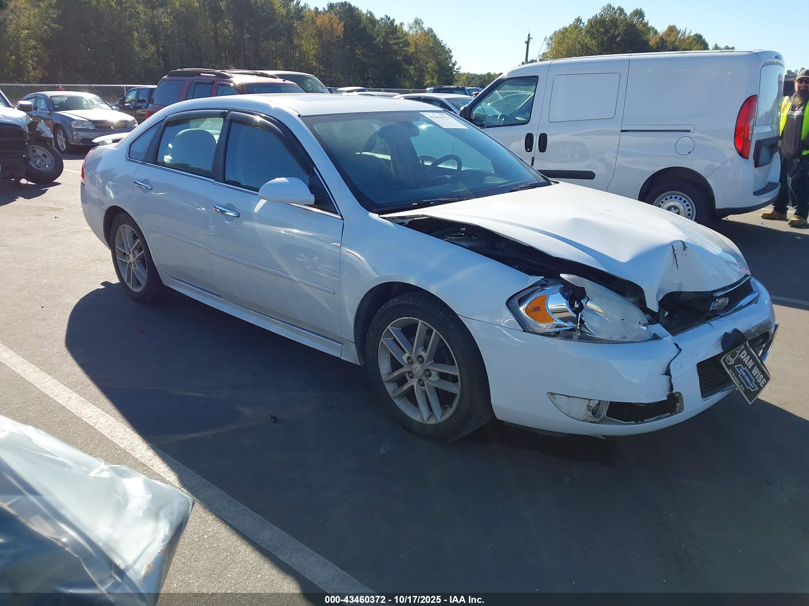 2012 Chevrolet Impala LTZ, VIN 2G1WC5E36C1292725 — Front end