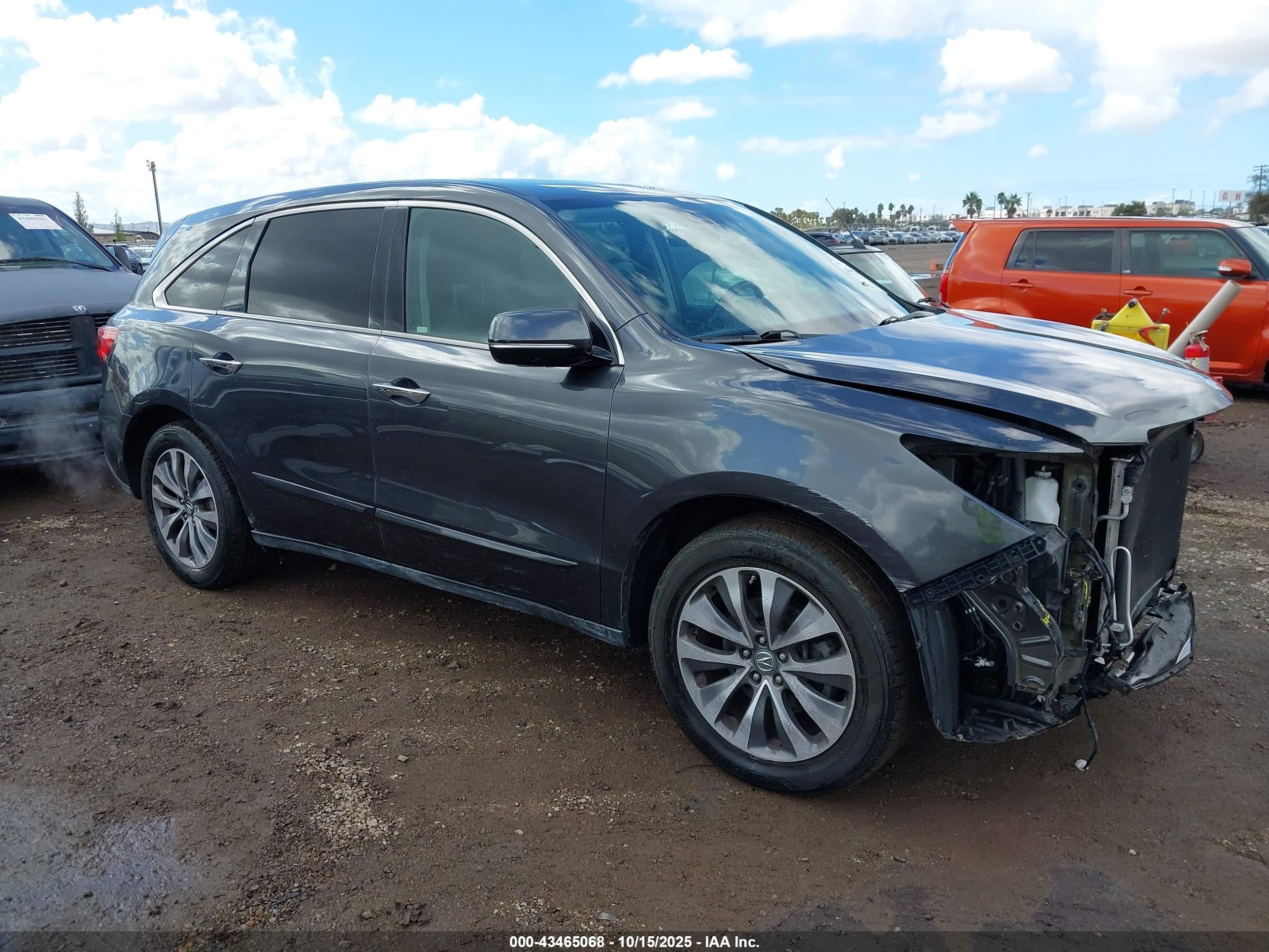 2016 Acura MDX Technology, VIN 5FRYD4H44GB005900 — Front end