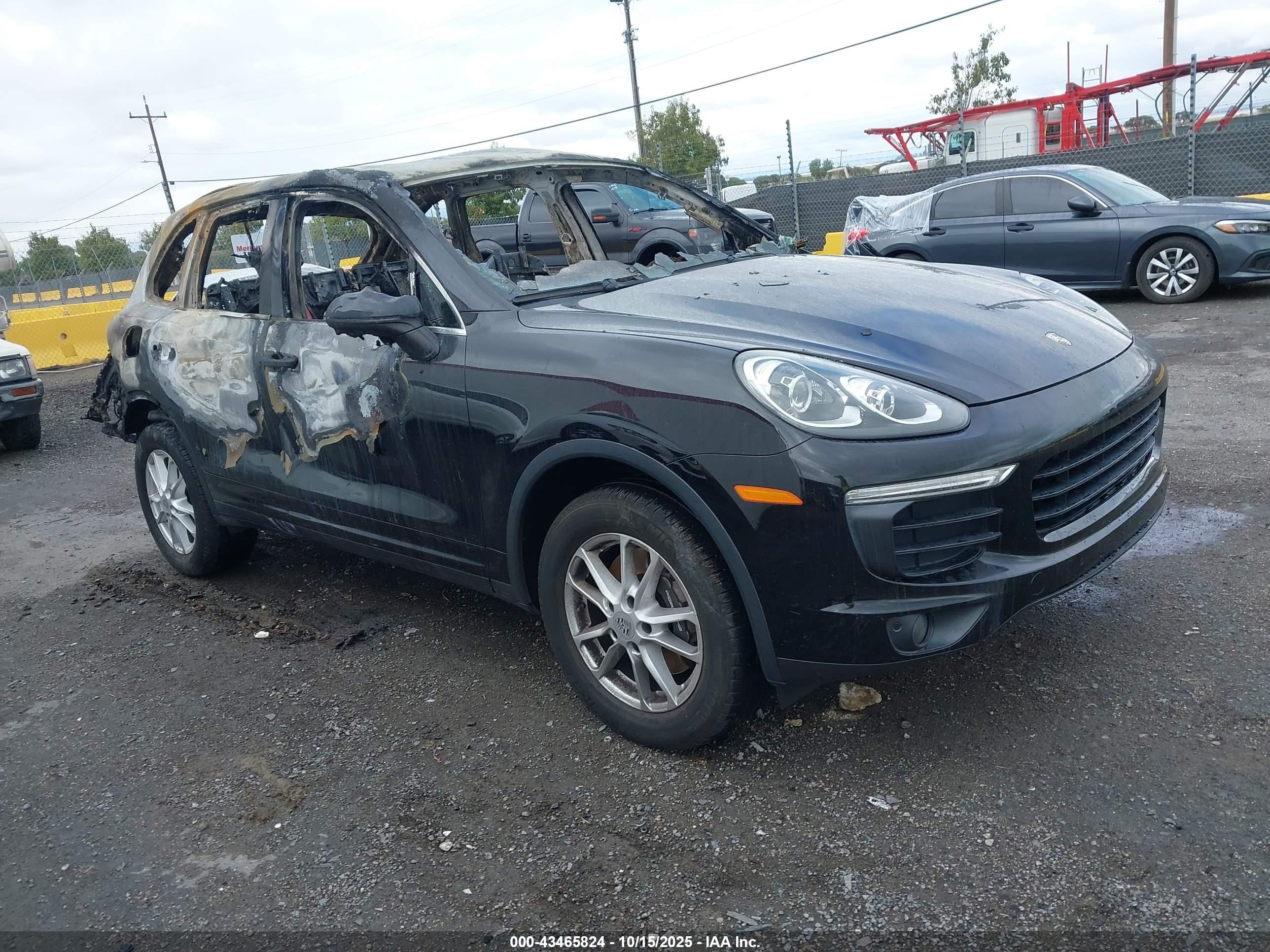 2018 Porsche Cayenne, VIN WP1AA2A29JKA02203 — Burn