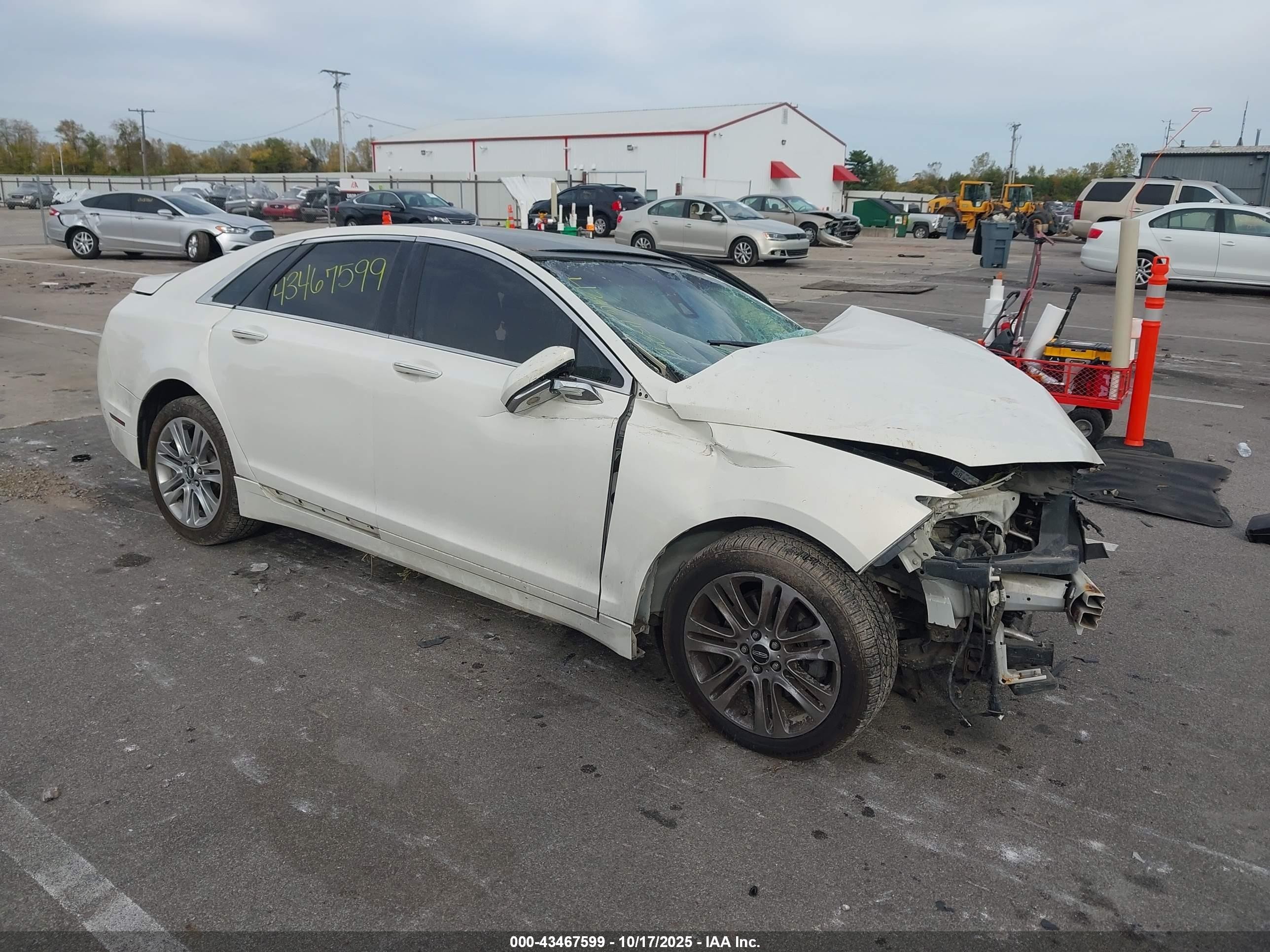 2013 Lincoln MKZ, VIN 3LN6L2JK4DR808947 — Biohazard / chemical