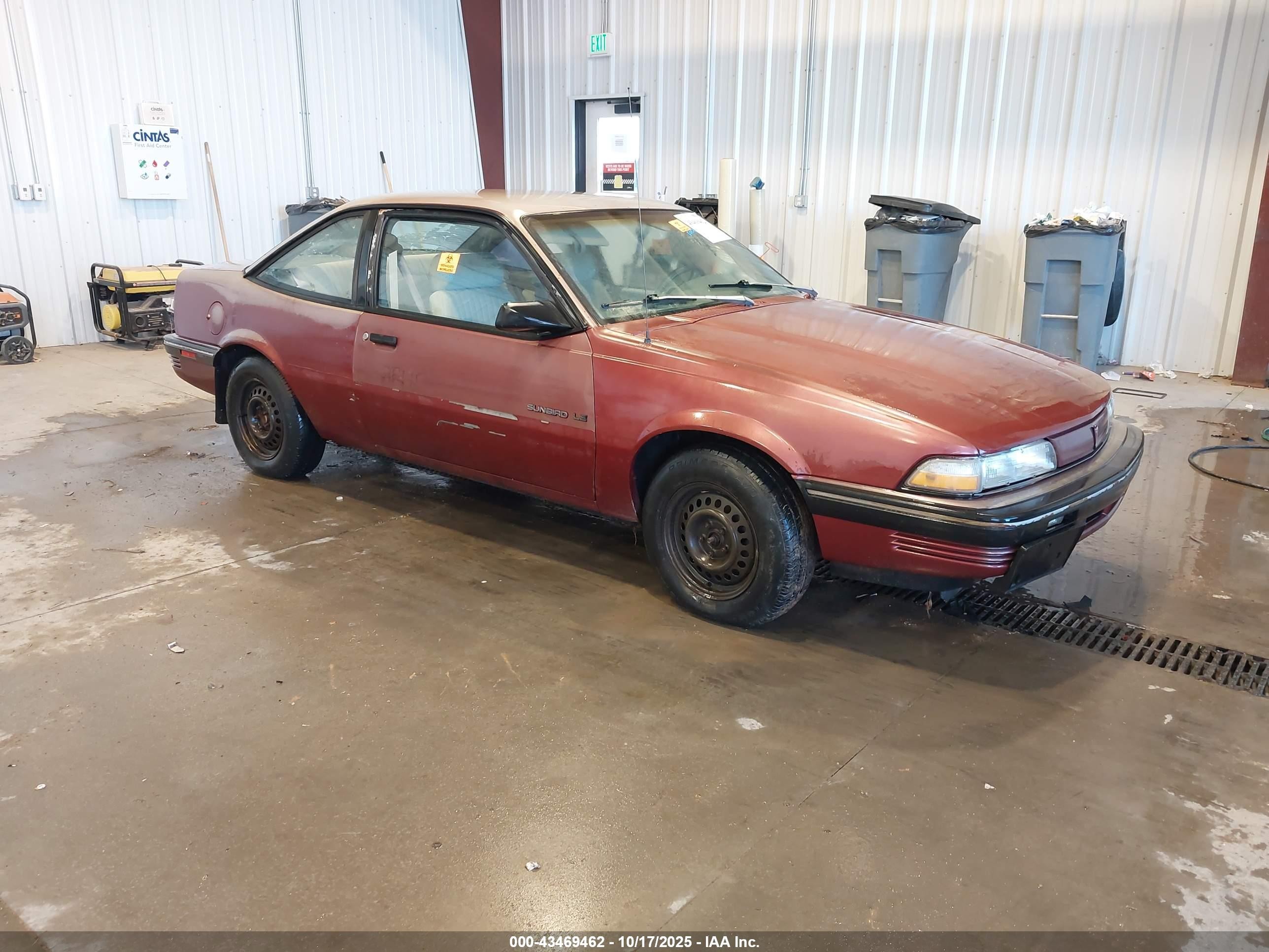1991 Pontiac Sunbird, VIN 1G2JB14K0M7591996 — Biohazard / chemical