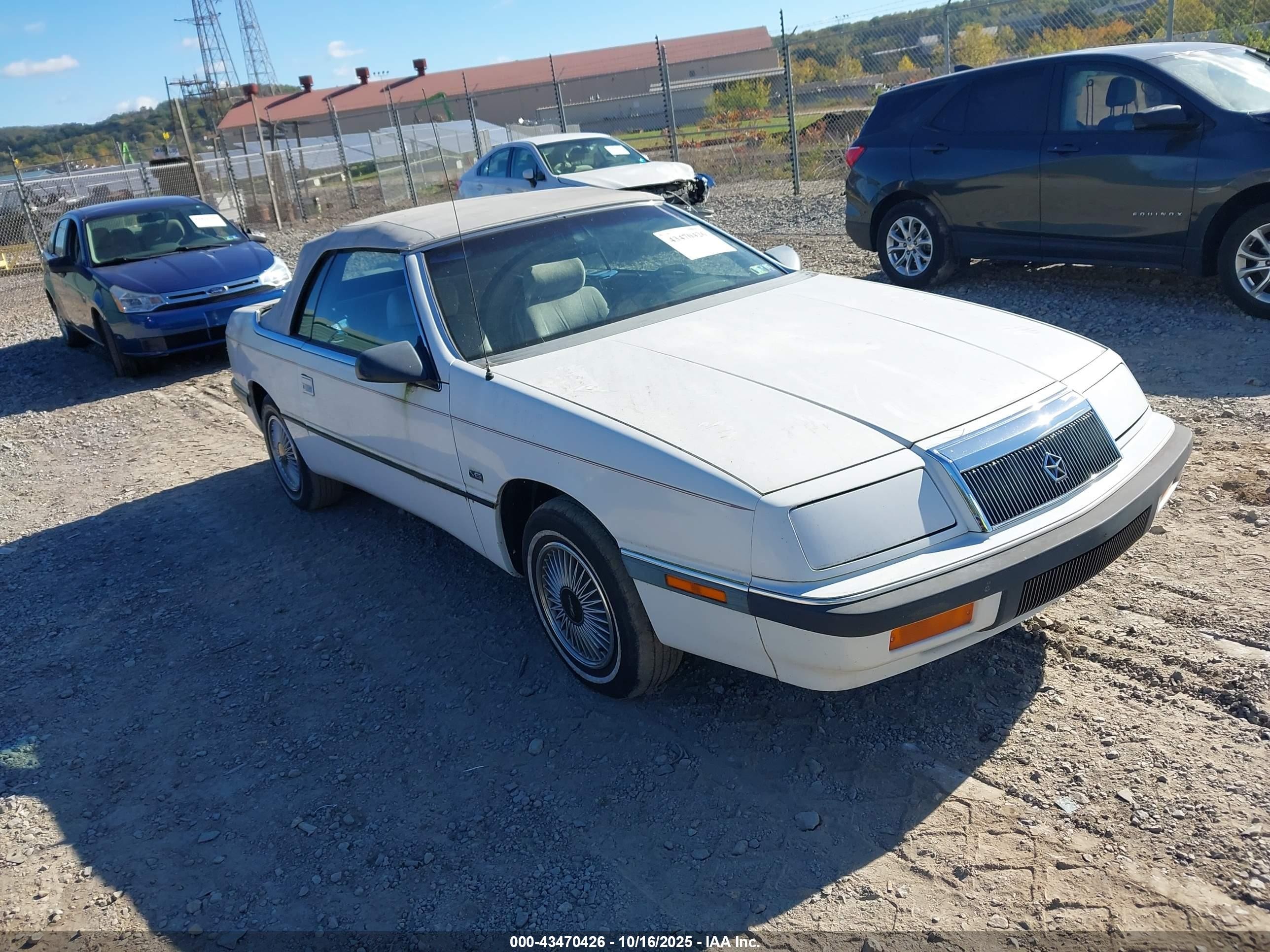 1991 Chrysler LeBaron, VIN 1C3XJ4535MG131111 — Rear end