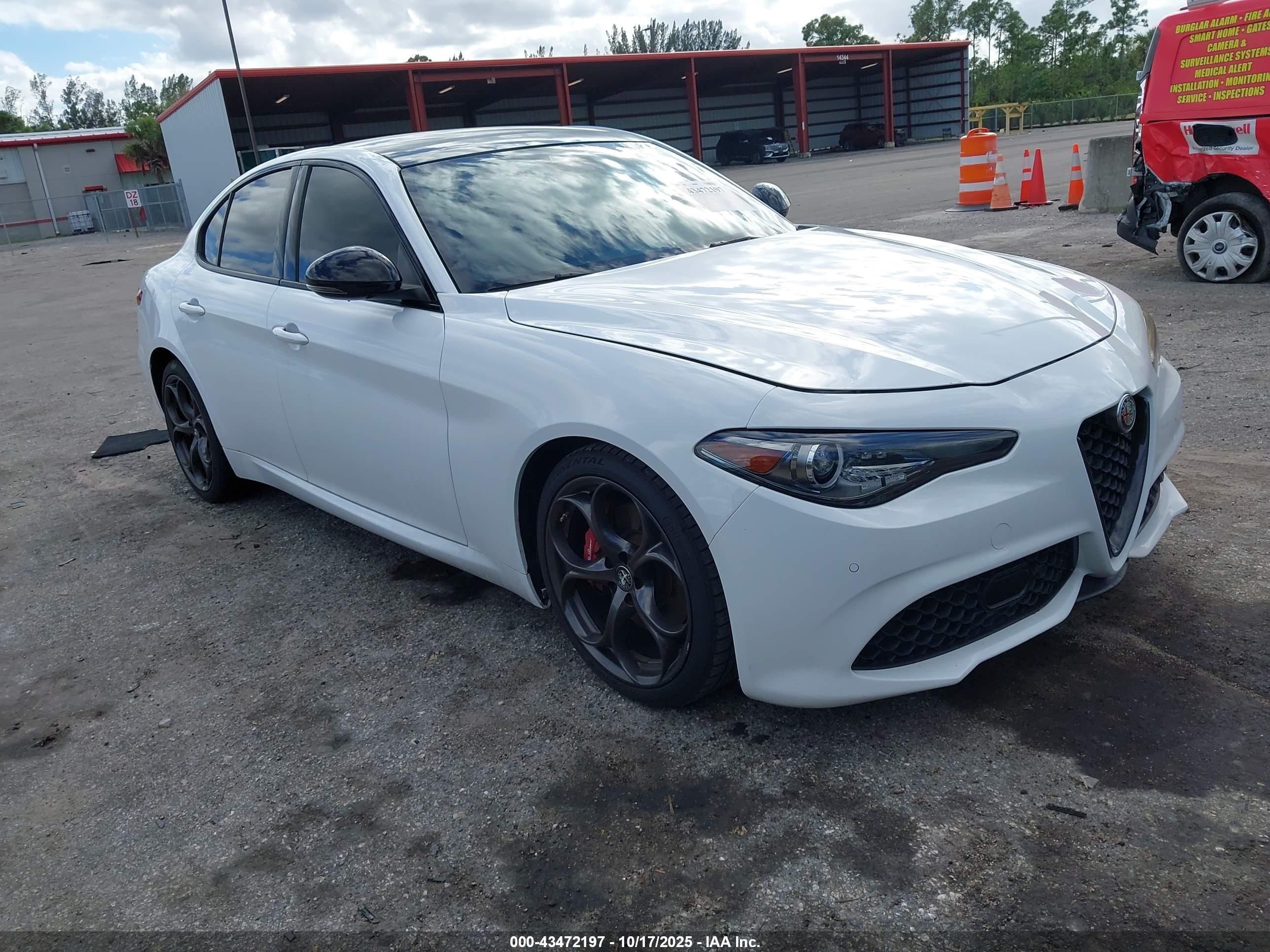 2021 Alfa Romeo Giulia Ti, VIN ZARFAMBN4M7642313 — Fresh water flood