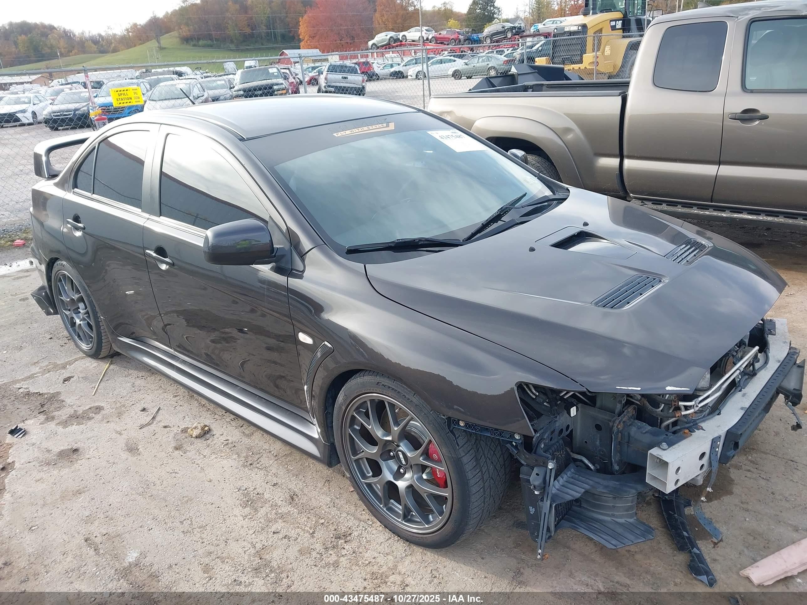 2014 Mitsubishi Lancer Evolution MR, VIN JA32W5FV6EU006584 — Water / flood