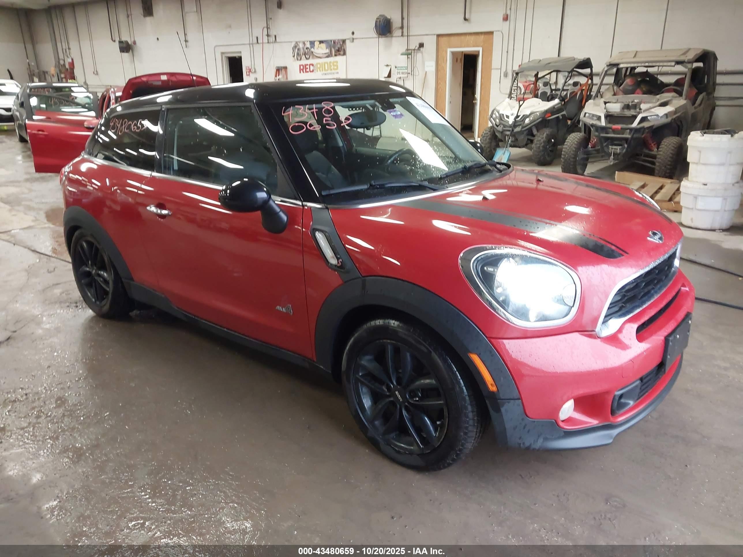 2013 MINI Paceman S ALL4, VIN WMWSS7C5XDWN52110 — Normal wear