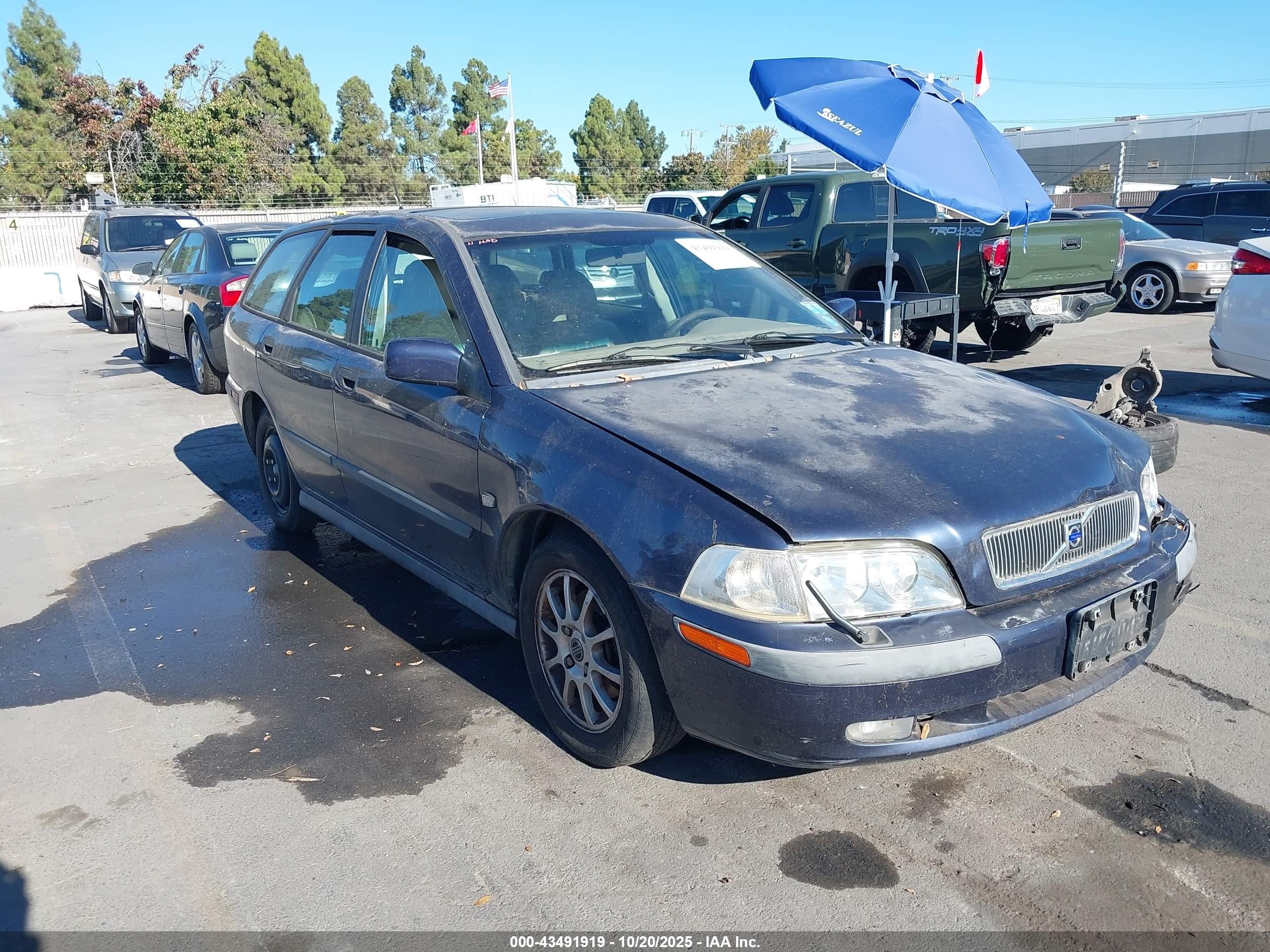 2001 Volvo V40, VIN YV1VW29551F678461 — Биологическое загрязнение