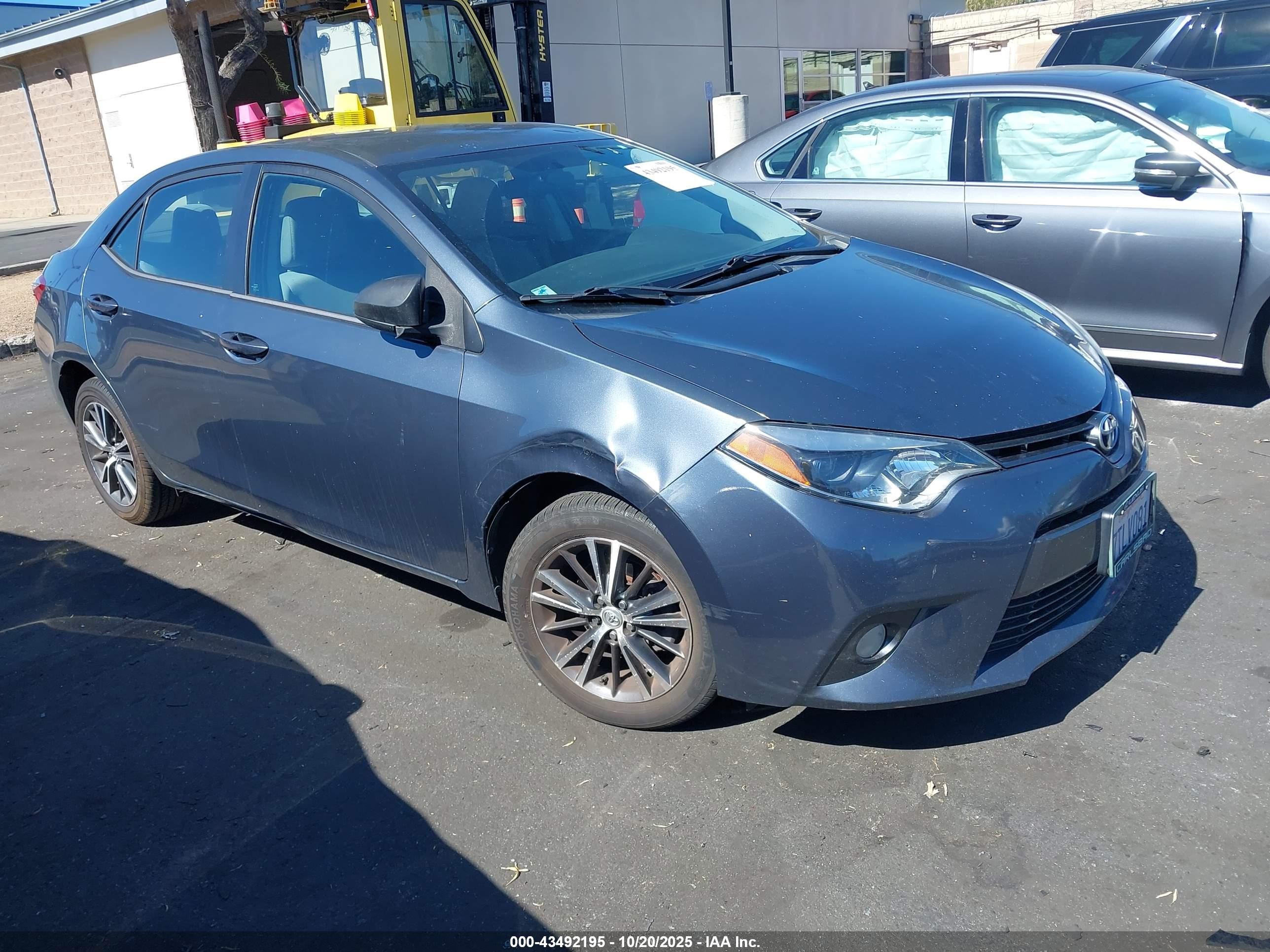 2016 Toyota Corolla S Plus, VIN 5YFBURHE1GP520323 — Rear end
