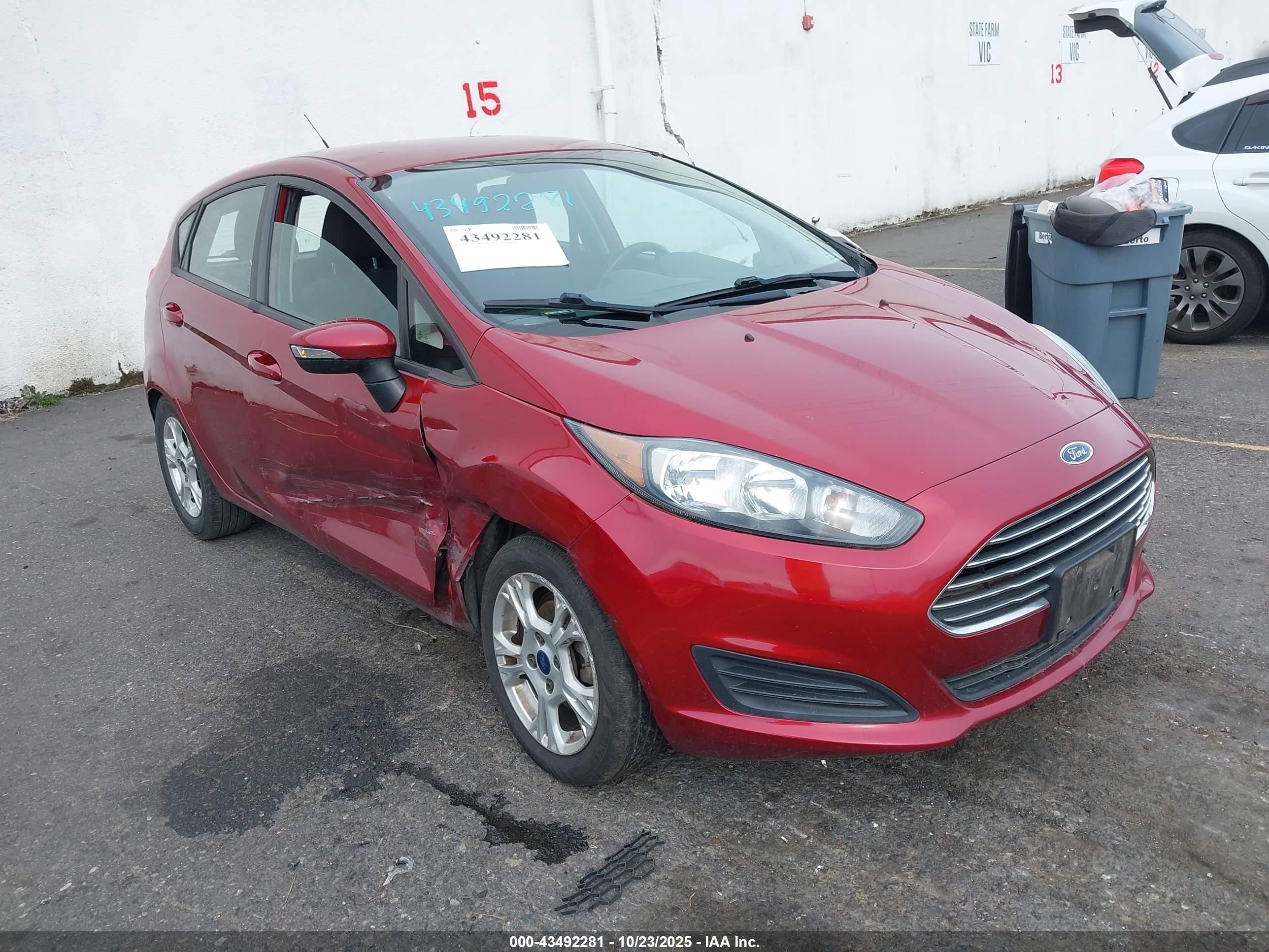 2014 Ford Fiesta SE, VIN 3FADP4EJ6EM235891 — Biohazard / chemical
