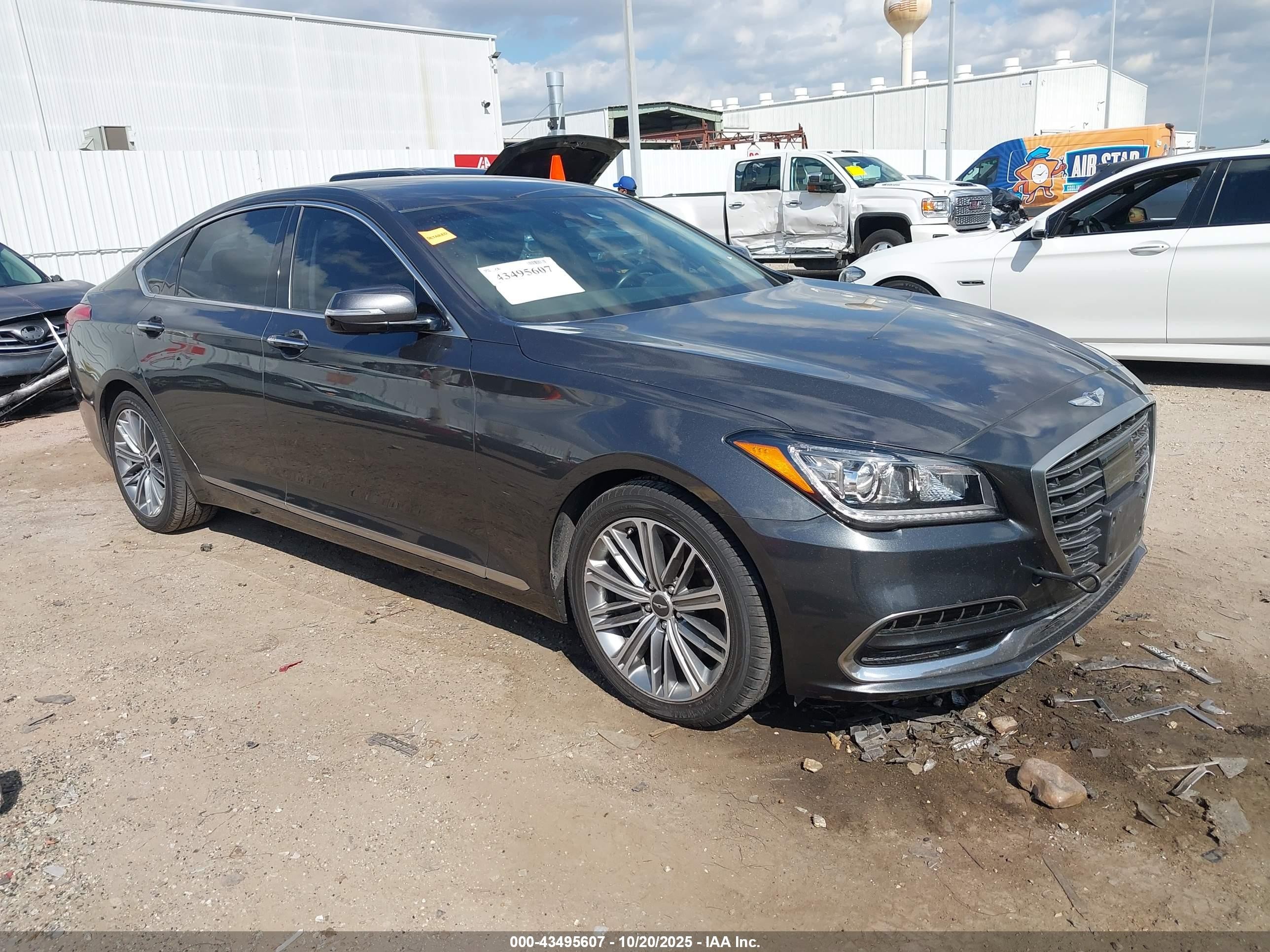 2019 Genesis G80 3.8L, VIN KMHGN4JE0KU300615 — Undercarriage
