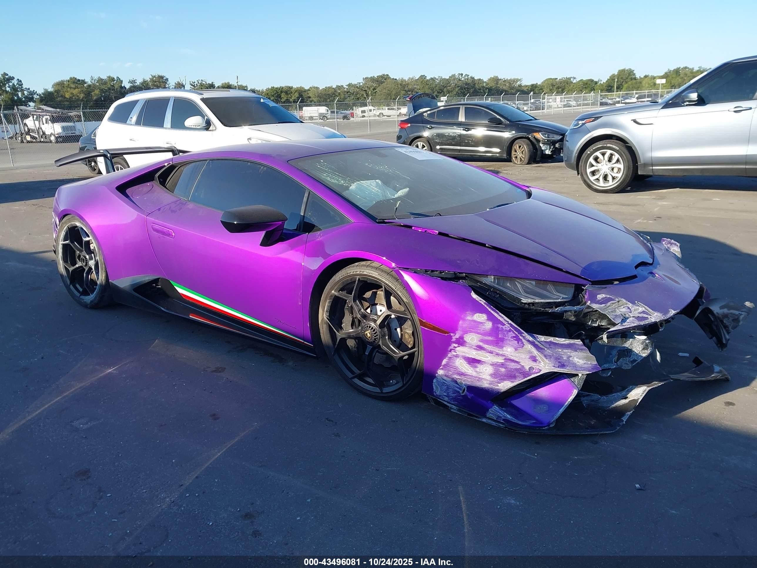 2019 Lamborghini Huracan Performante, VIN ZHWUD4ZF7KLA12503 — Front end