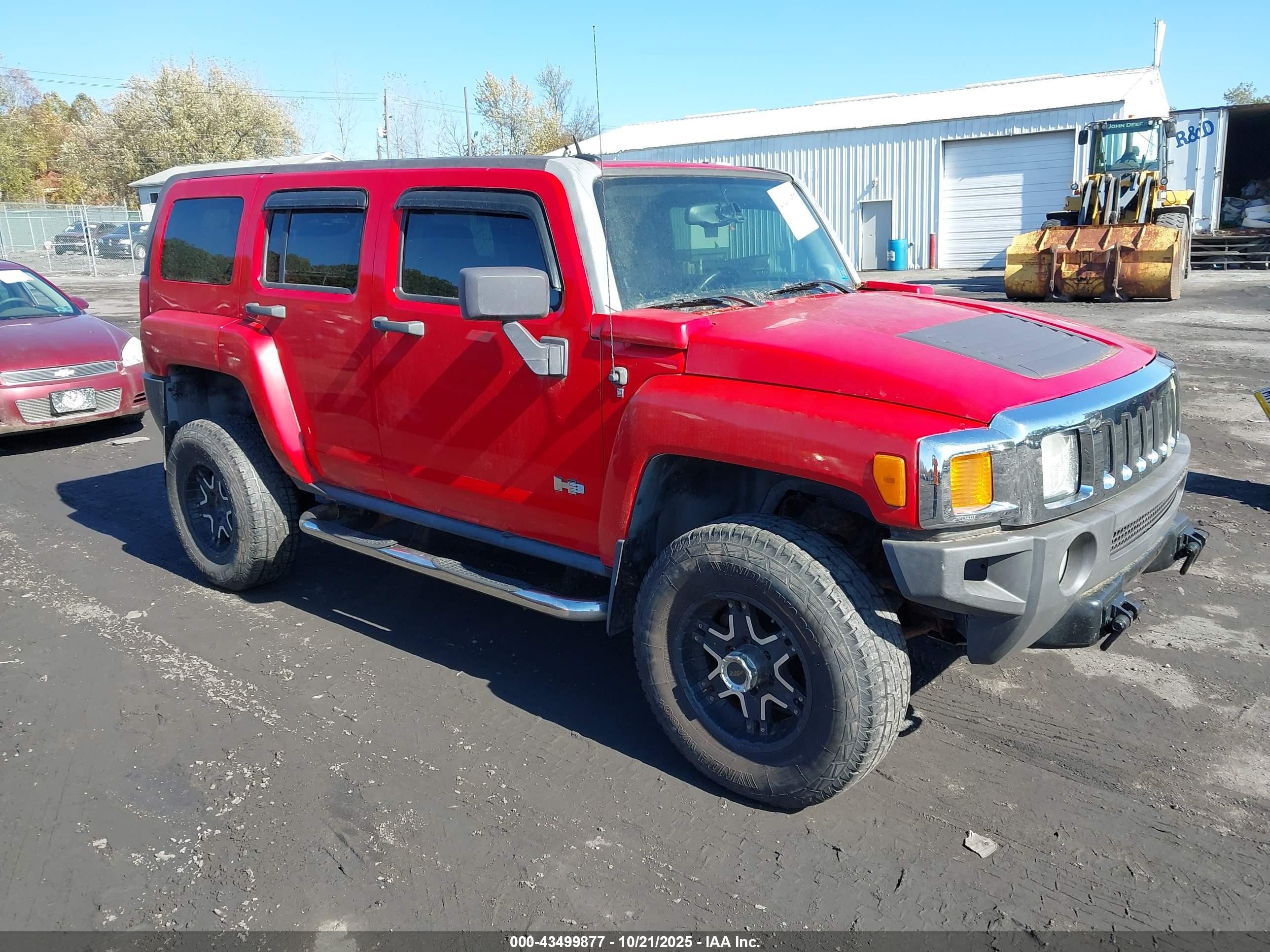 2007 Hummer H3 SUV, VIN 5GTDN13E178195384 — Undercarriage