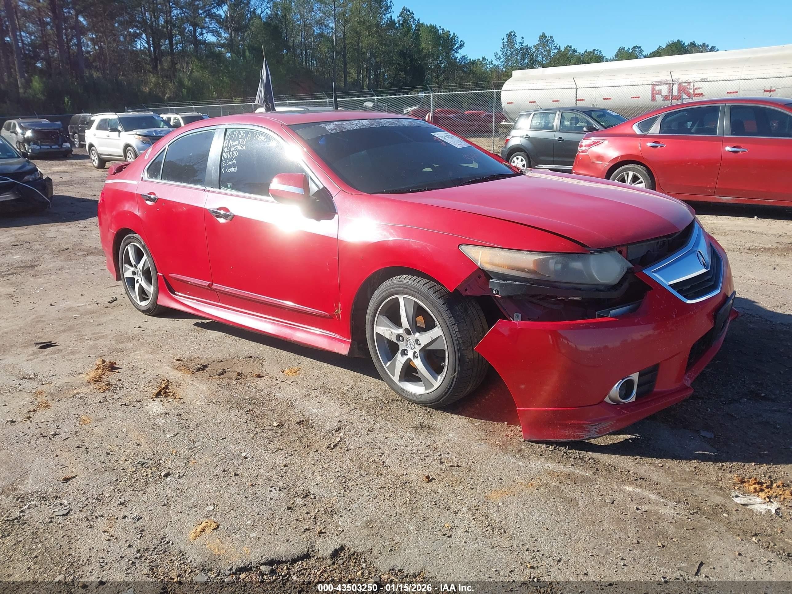 2012 Acura TSX Special Edition, VIN JH4CU2F80CC009020 — Repossession