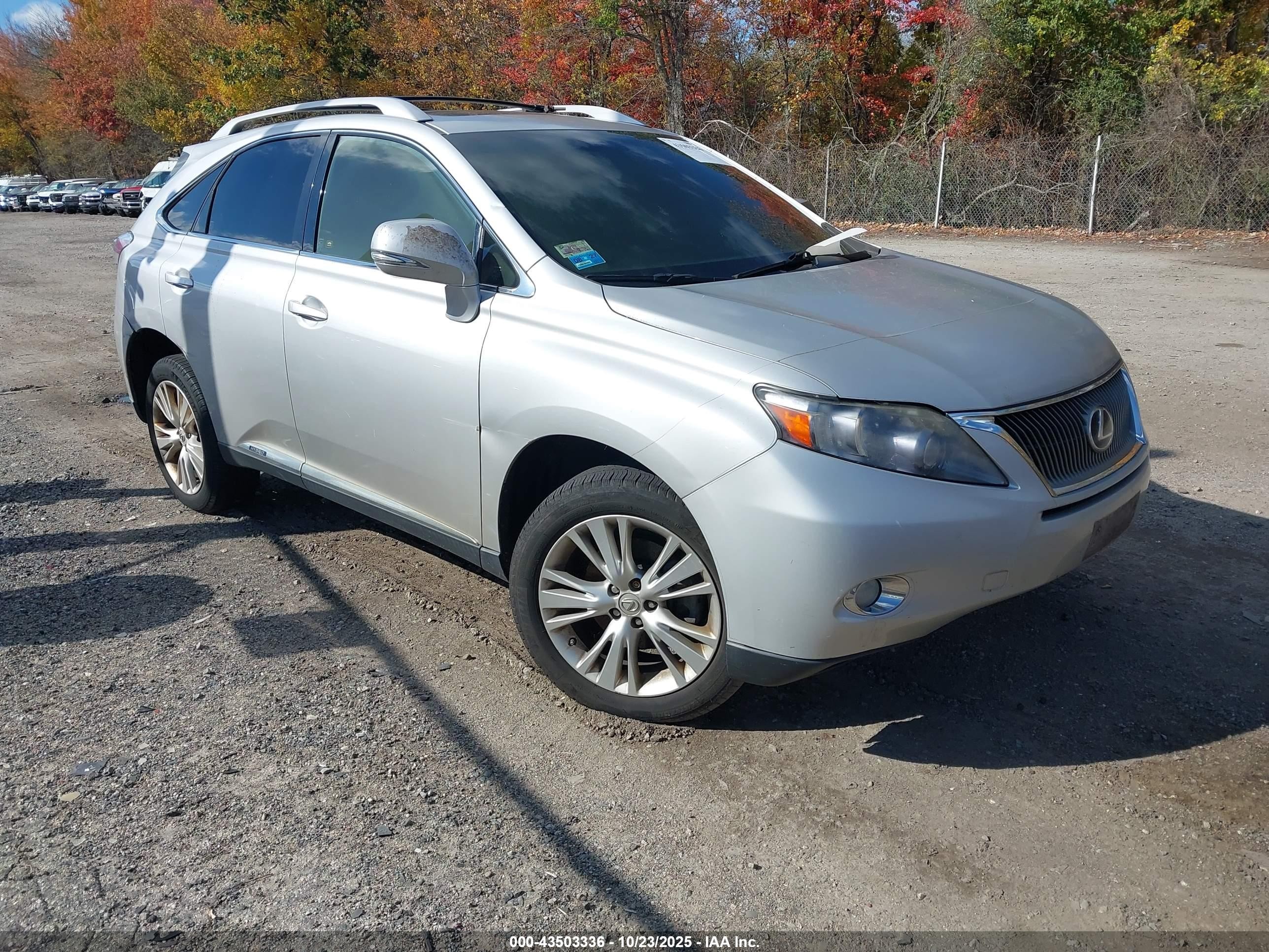 2010 Lexus RX 450h, VIN JTJBC1BA6A2412468 — Interior fire