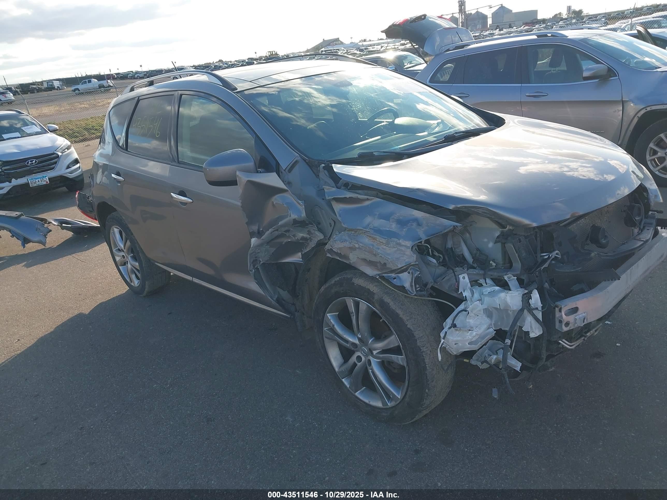 2012 Nissan Murano SL, VIN JN8AZ1MW5CW205687 — Front end