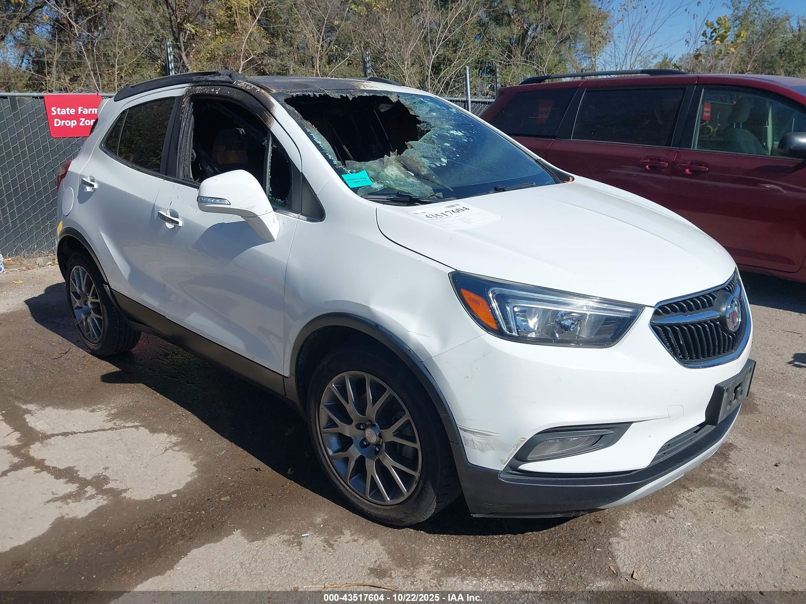 2019 Buick Encore Sport Touring, VIN KL4CJ1SB1KB789100 — Interior fire
