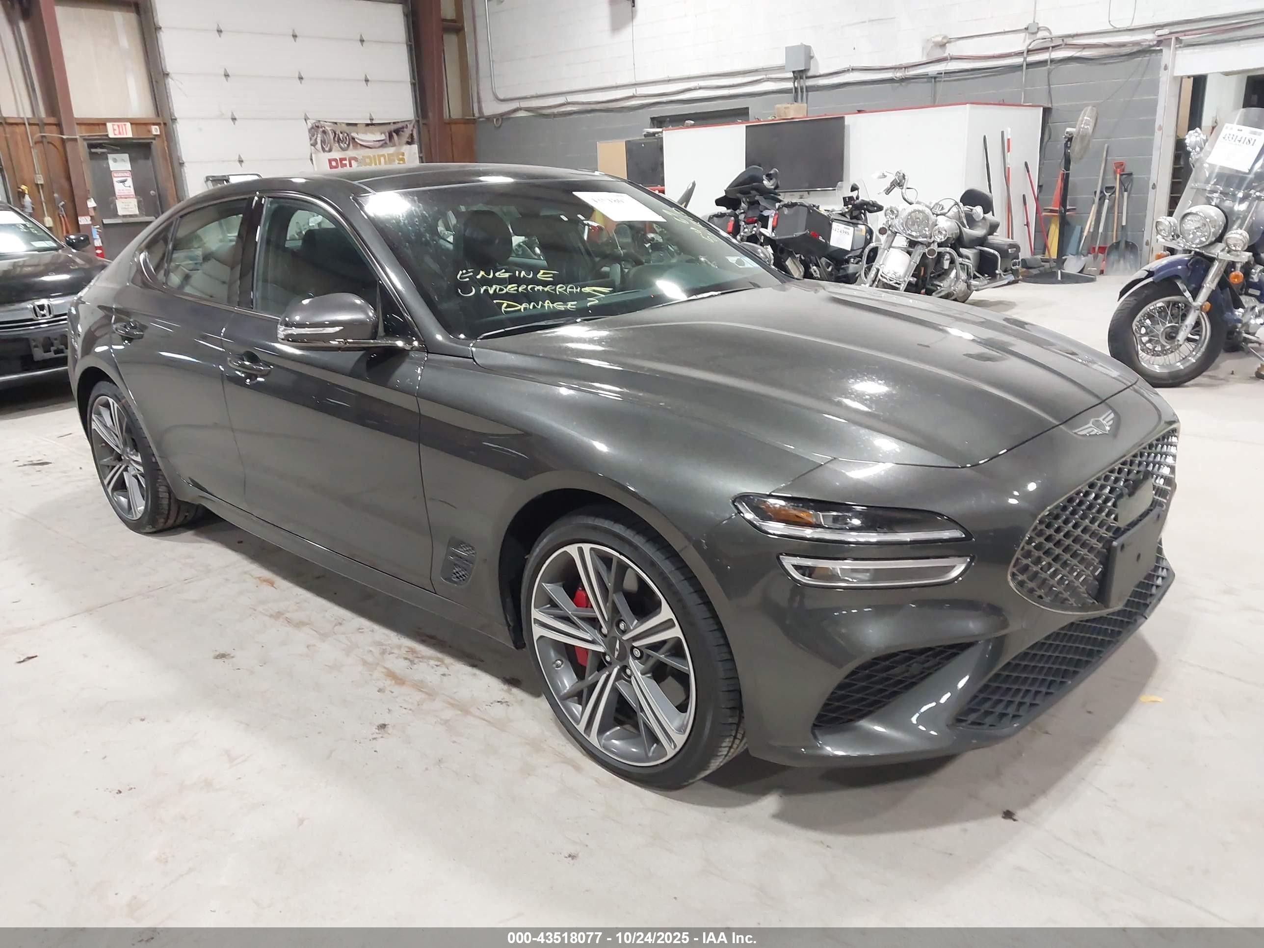 2024 Genesis G70 Sport Advanced, VIN KMTG54SE5RU140438 — Undercarriage