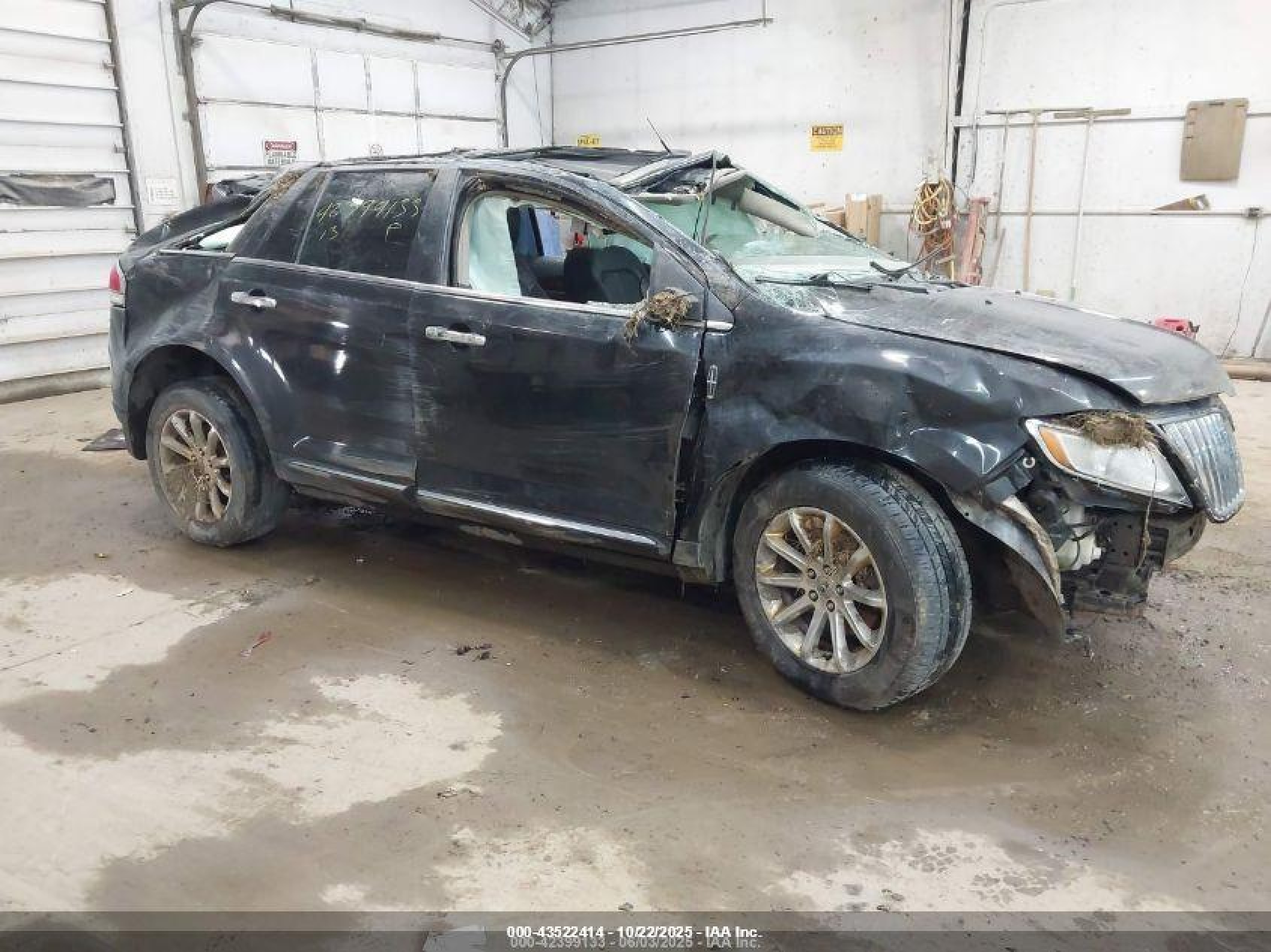 2013 Lincoln MKX, VIN 2LMDJ8JK8DBL23827 — Опрокидывание
