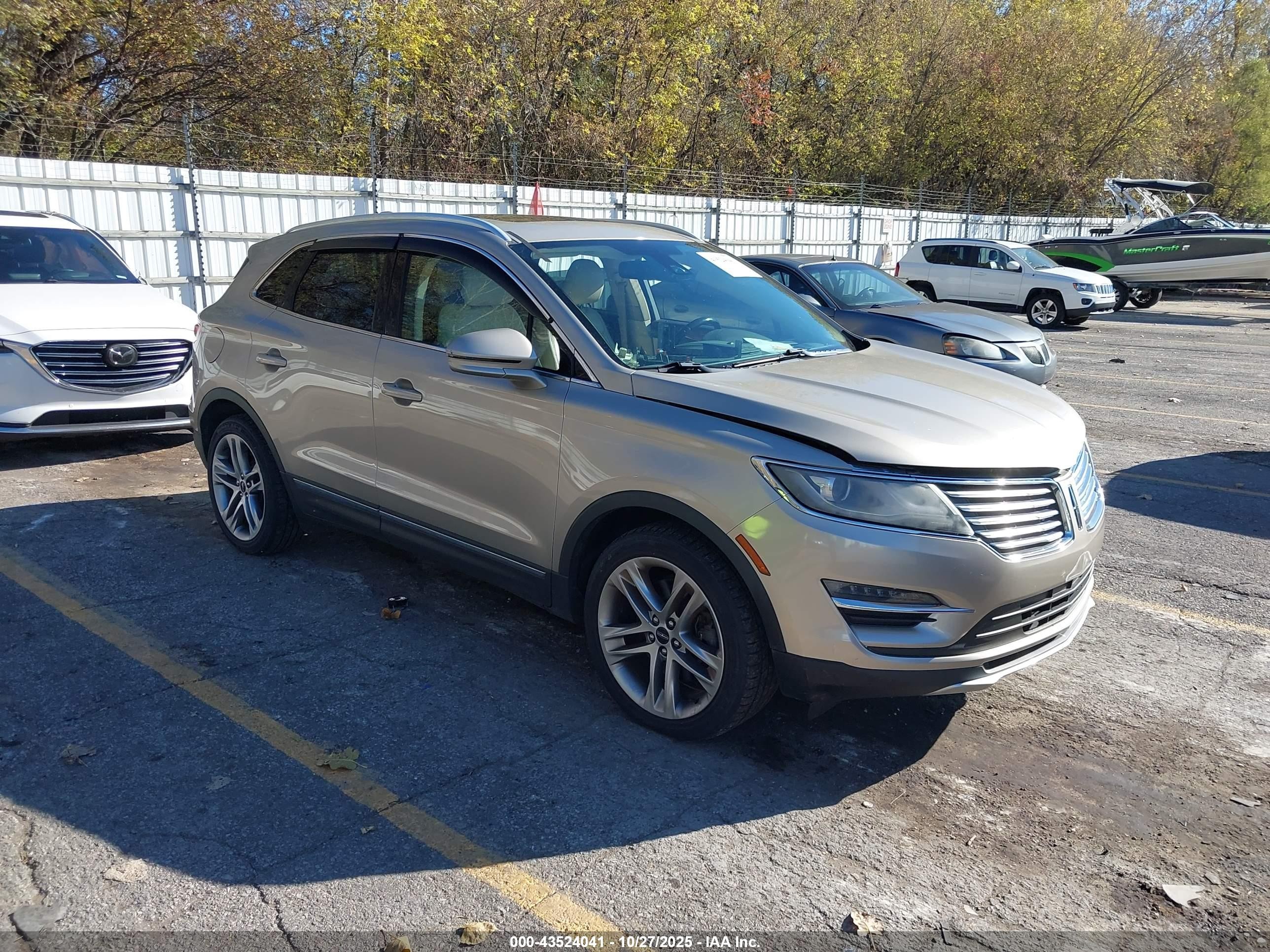 2015 Lincoln MKC, VIN 5LMTJ2AH1FUJ37145 — Fresh water flood