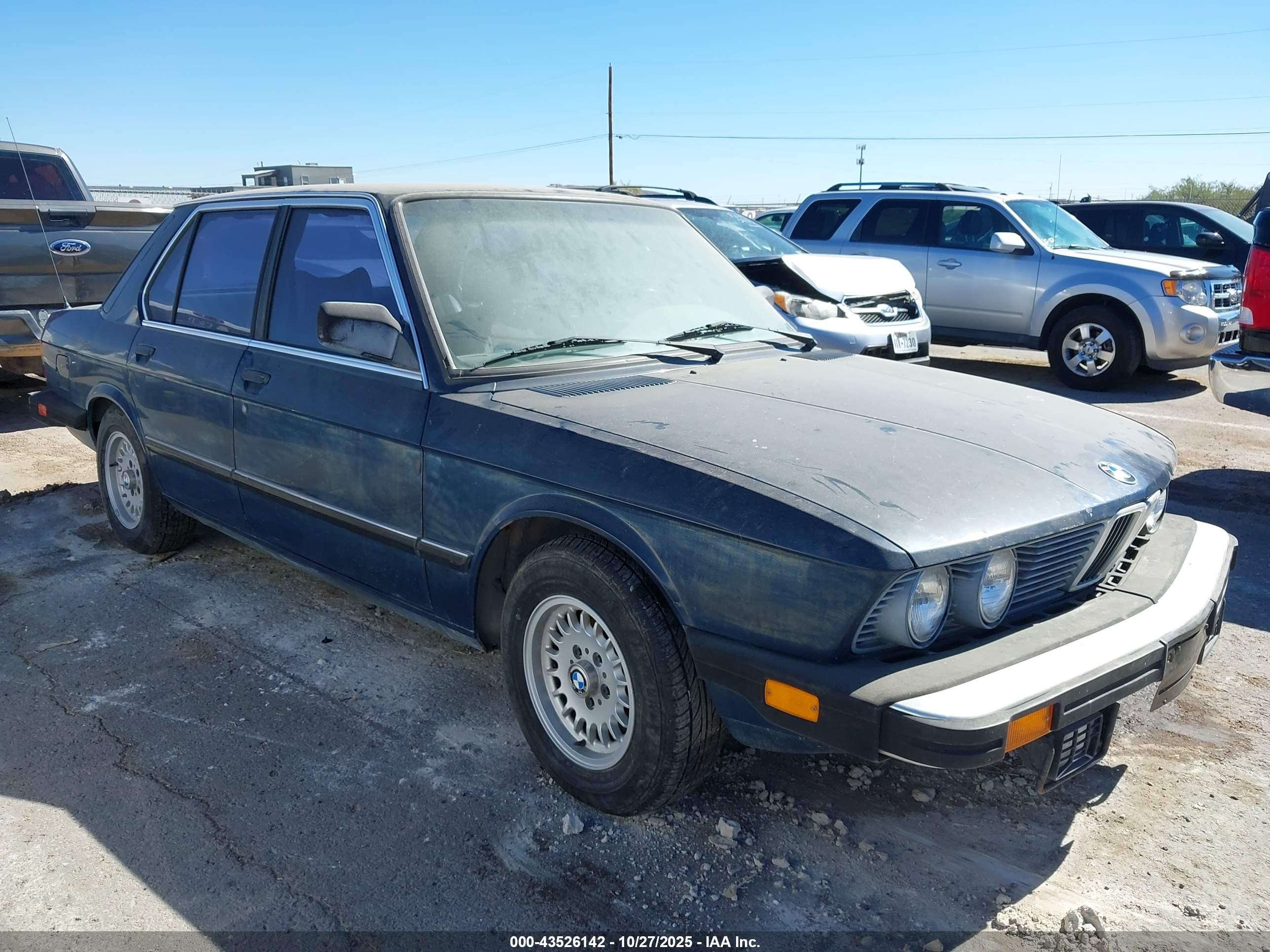 1984 BMW 528 - 533 - 633 - 733 528E, VIN WBADK7301E9202300 — Stripped