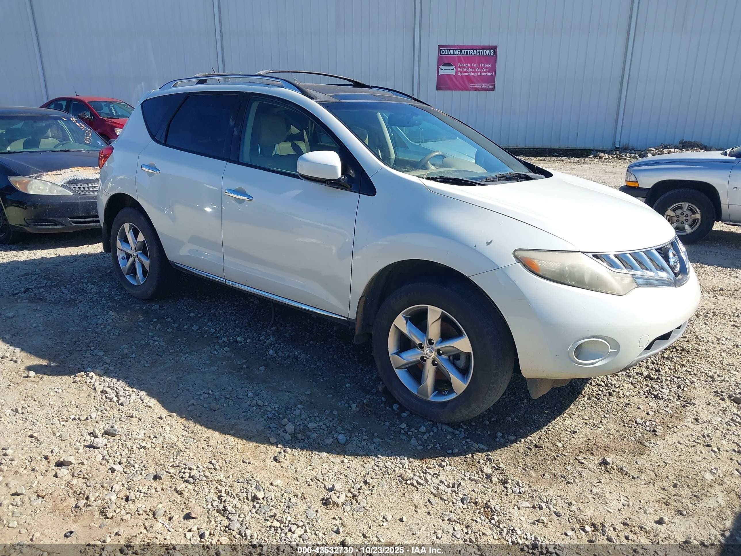 2010 Nissan Murano SL, VIN JN8AZ1MW9AW139710 — Rear end