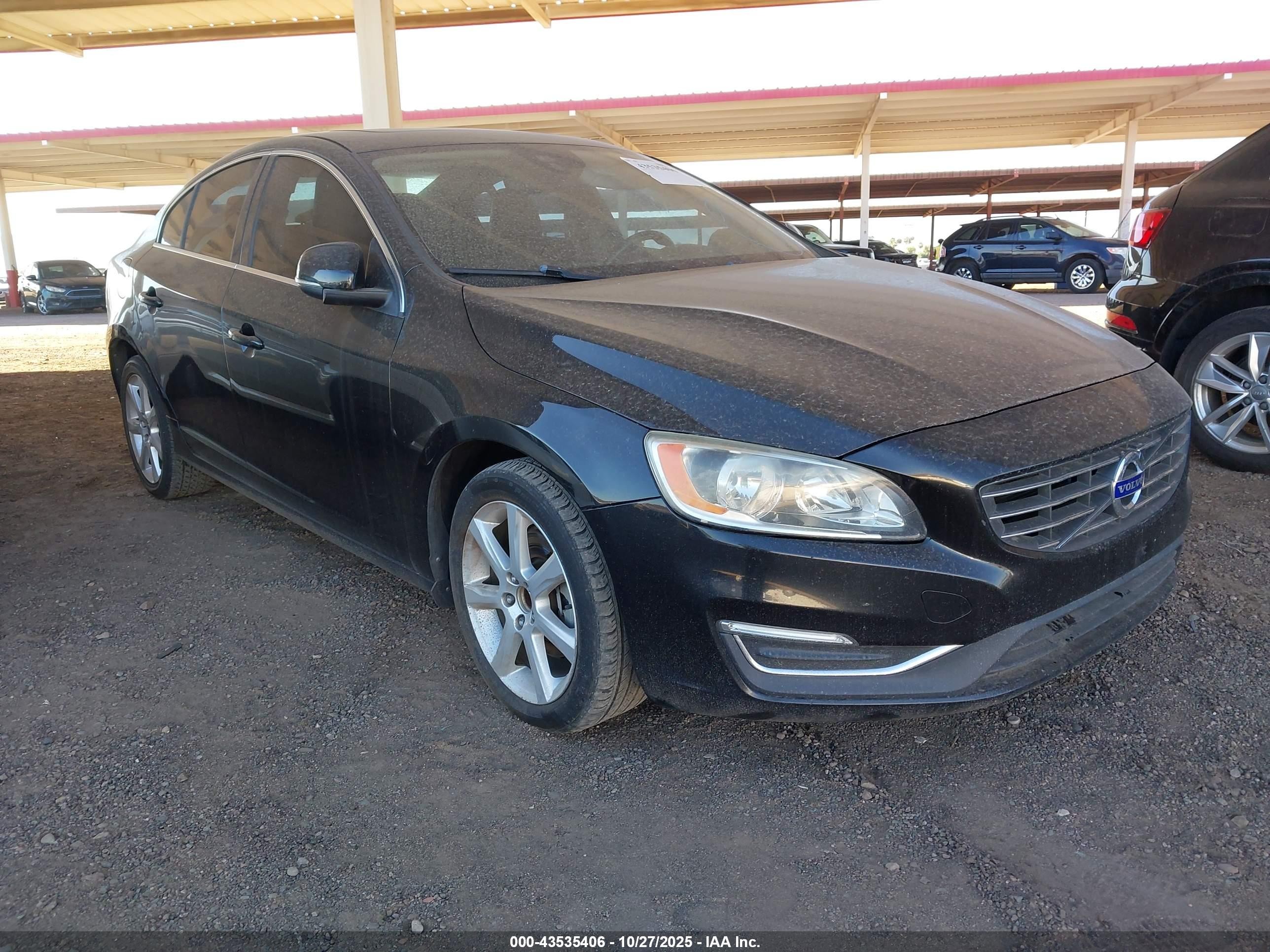 2016 Volvo S60 T5 Drive-E Premier, VIN YV126MFK7G2408107 — Фото с аукциона 1 of 5