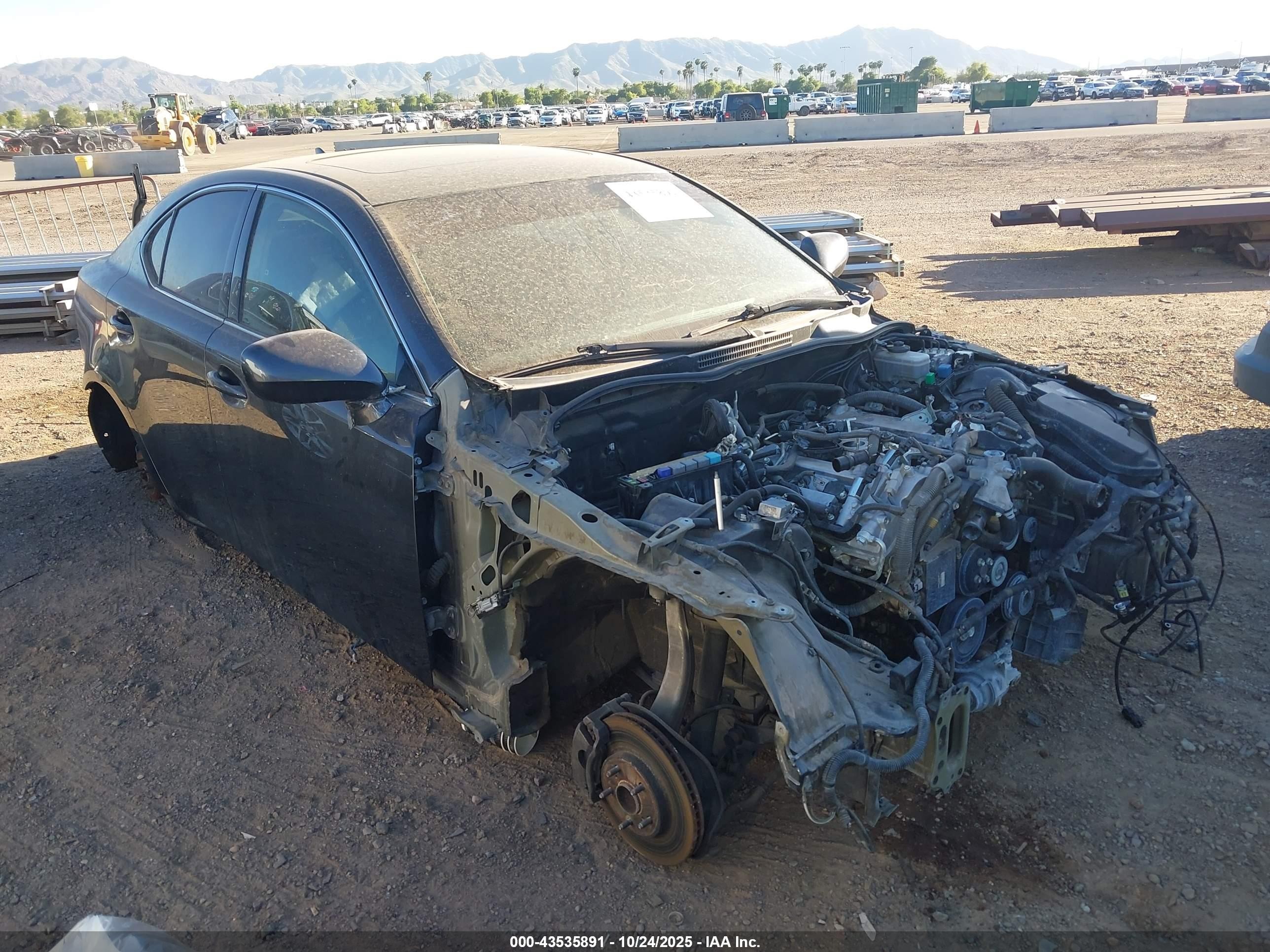 2007 Lexus IS 250, VIN JTHBK262X72057455 — Stripped