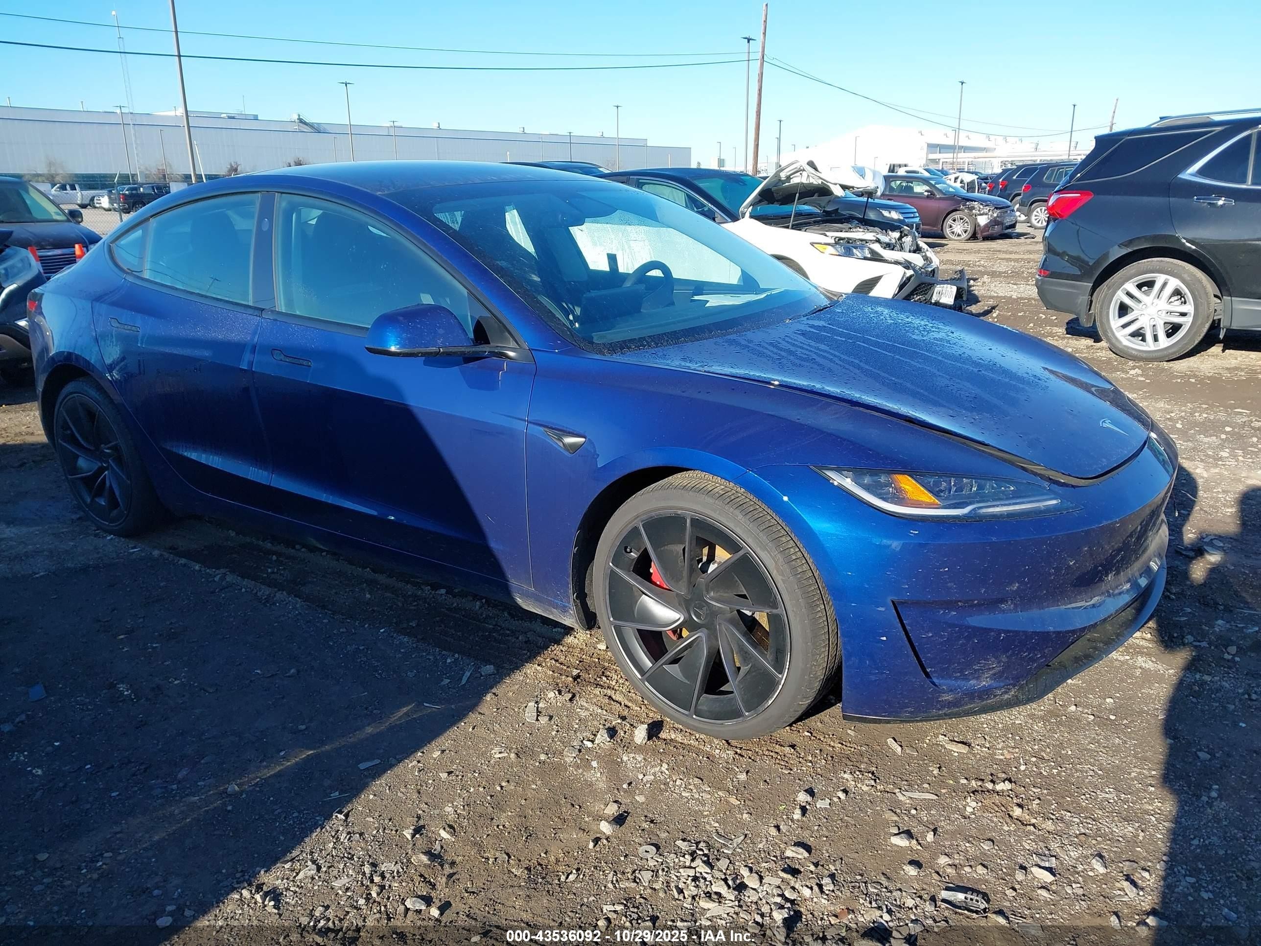 2025 Tesla Model 3 Performance, VIN 5YJ3E1ET7SF062961 — Not stated