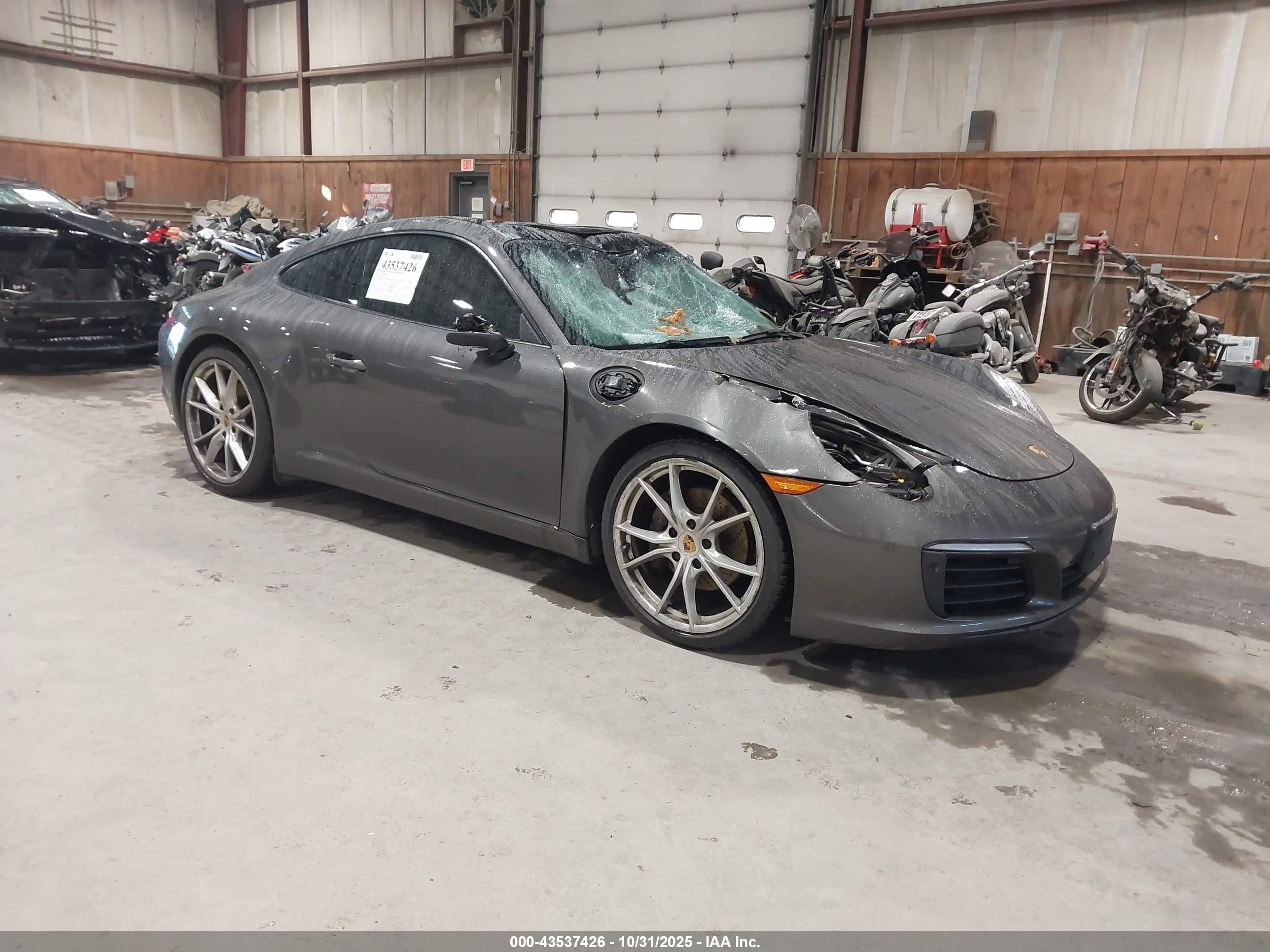 2019 Porsche 911 Carrera, VIN WP0AA2A94KS104329 — Storm