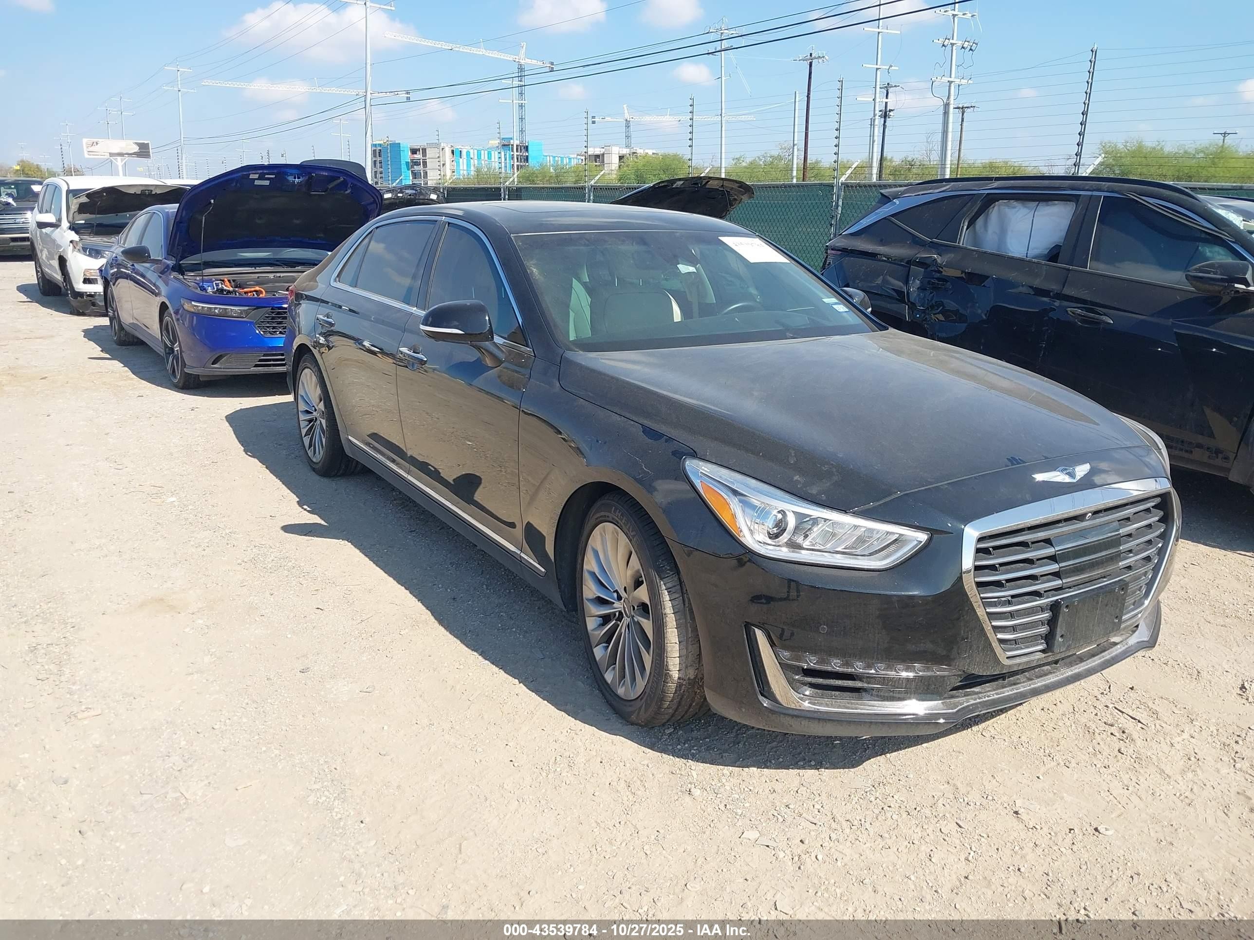 2017 Genesis G90 Premium, VIN KMHG34JA4HU031949 — Undercarriage