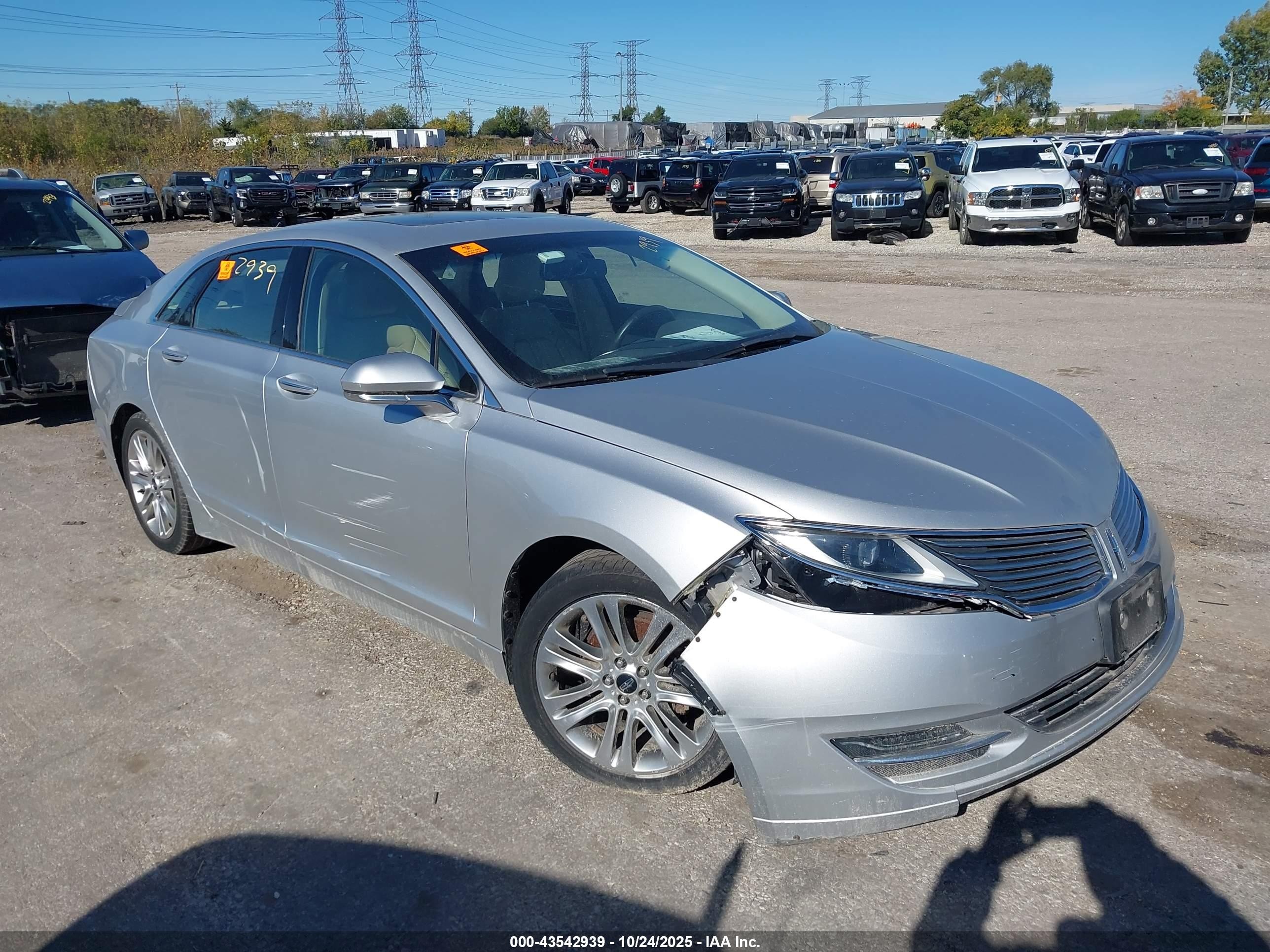 2015 Lincoln MKZ Hybrid, VIN 3LN6L2LUXFR612108 — Biohazard / chemical