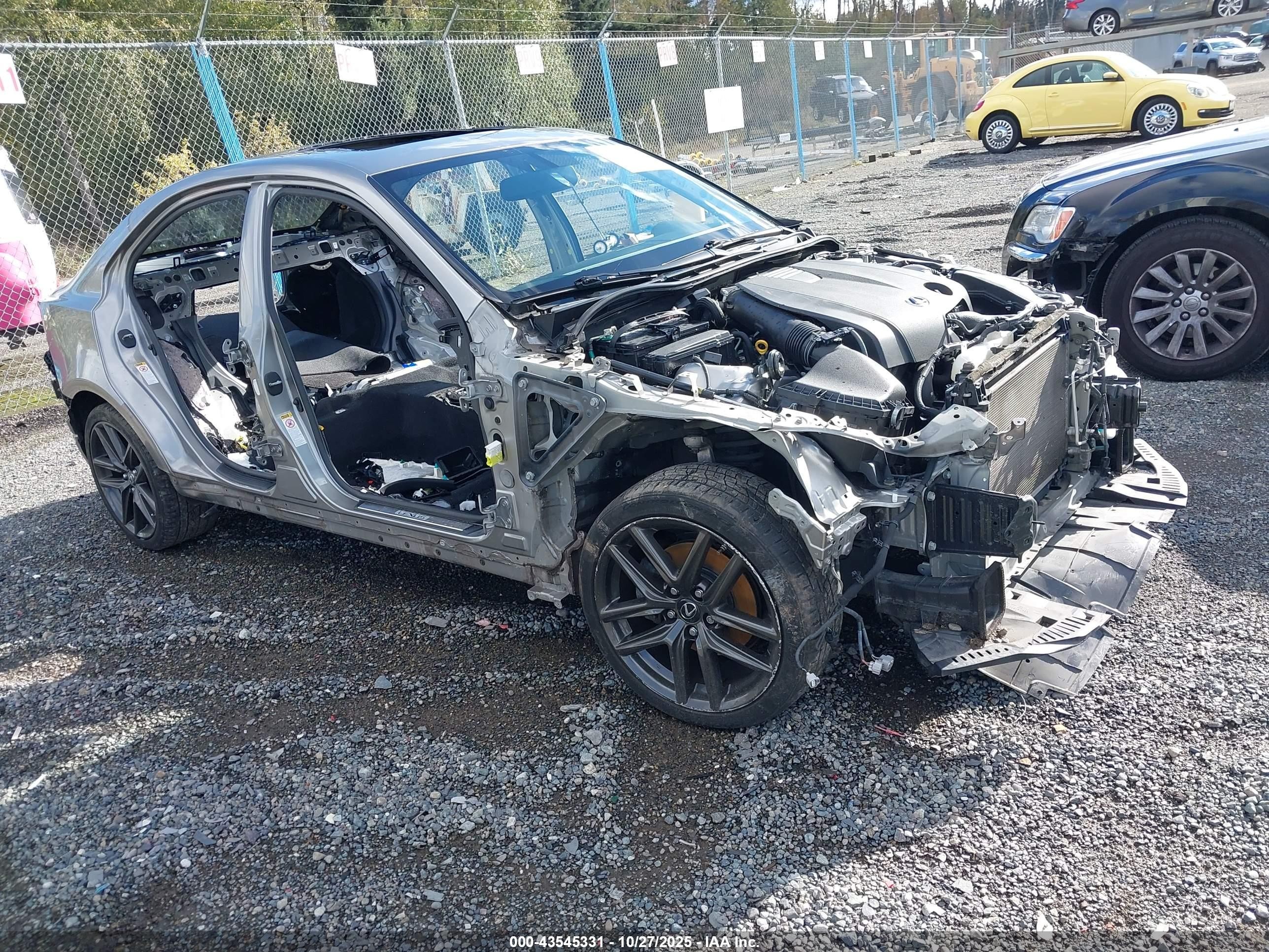 2015 Lexus IS 250, VIN JTHBF1D26F5066183 — Stripped