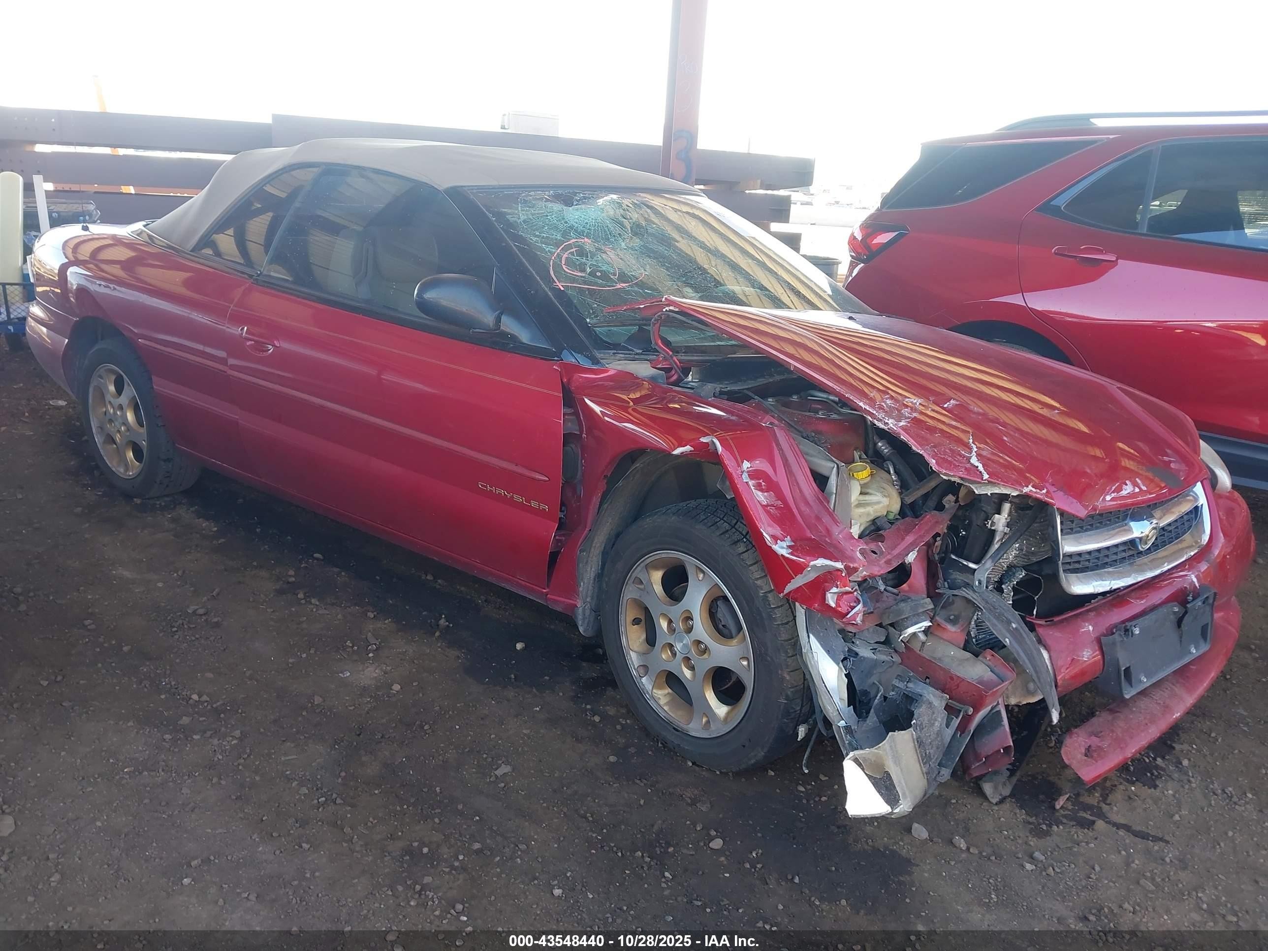 1998 Chrysler Sebring JXi, VIN 3C3EL55H0WT283377 — Перед