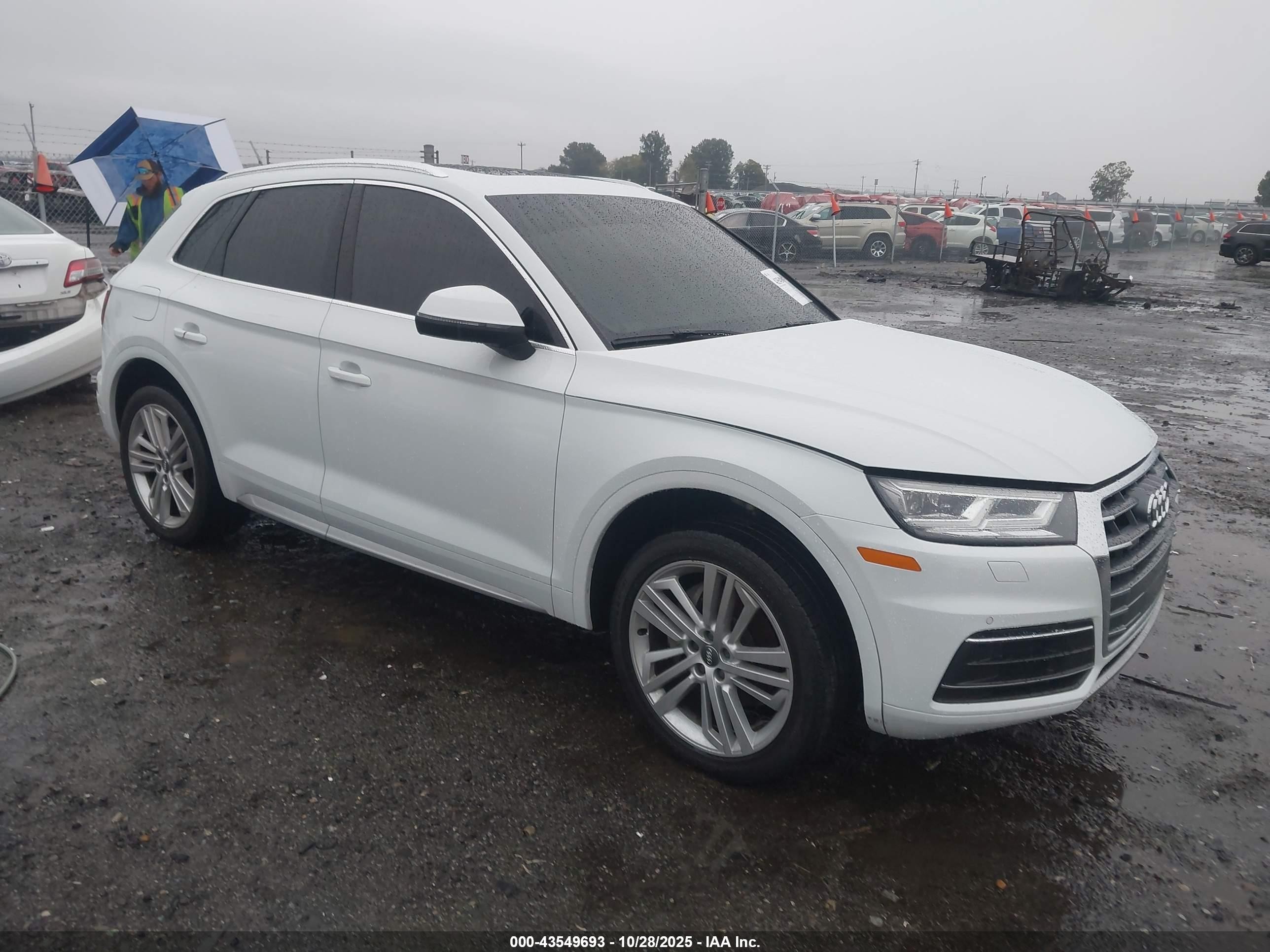 2020 Audi Q5 Premium Plus, VIN WA1BNAFY9L2035409 — Пожар в салоне
