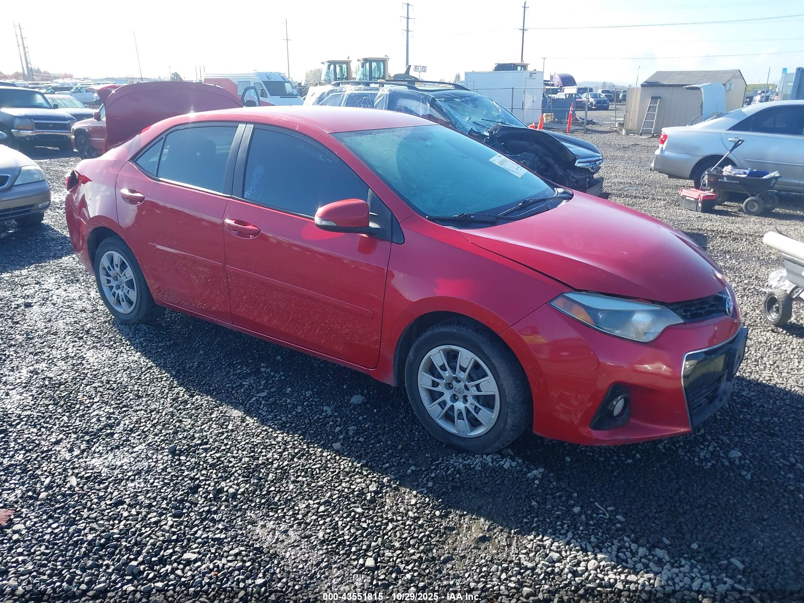 2015 Toyota Corolla S Plus, VIN 2T1BURHE5FC365483 — Rear end
