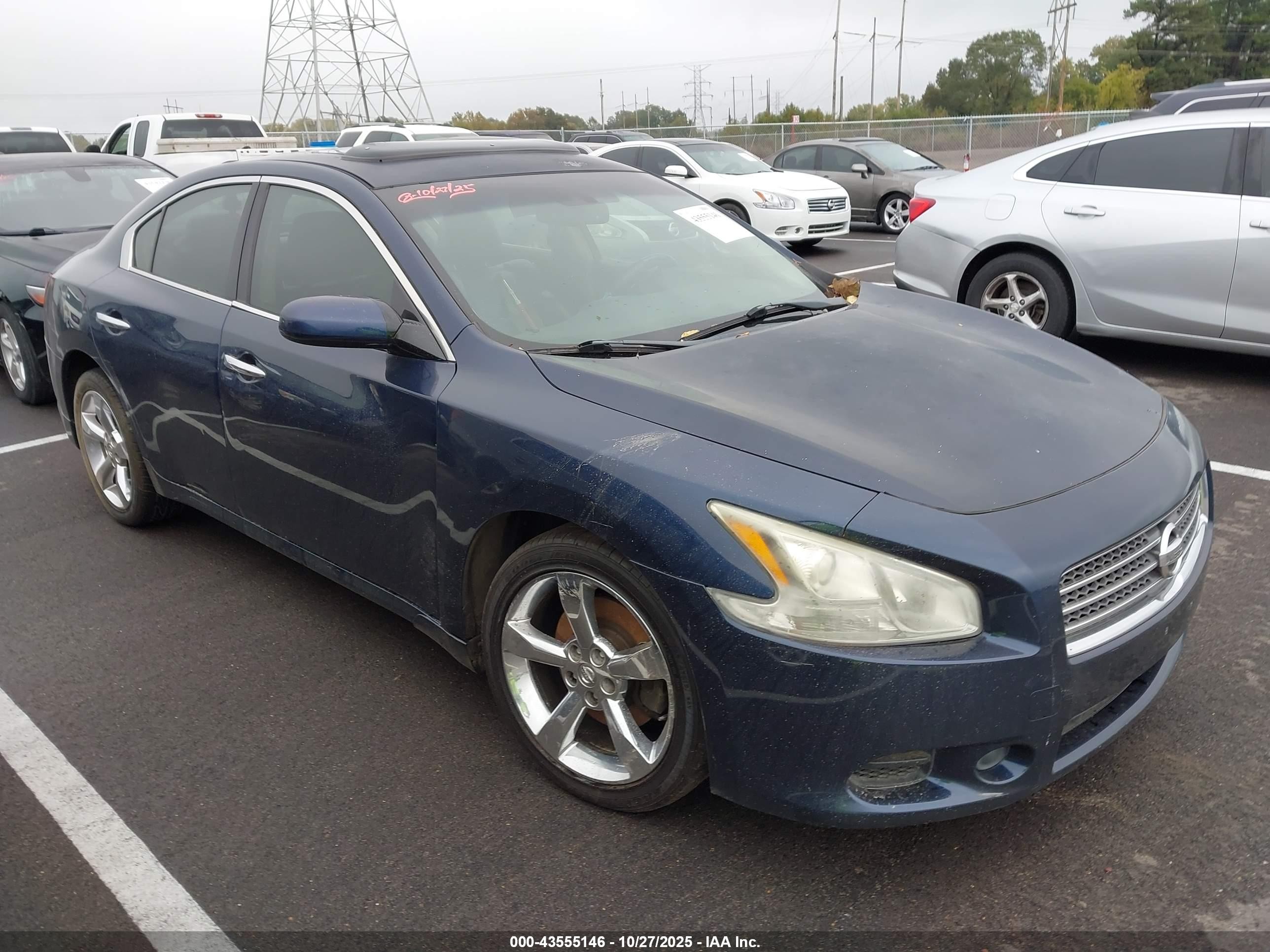 2010 Nissan Maxima SV, VIN 1N4AA5AP3AC873791 — Перед