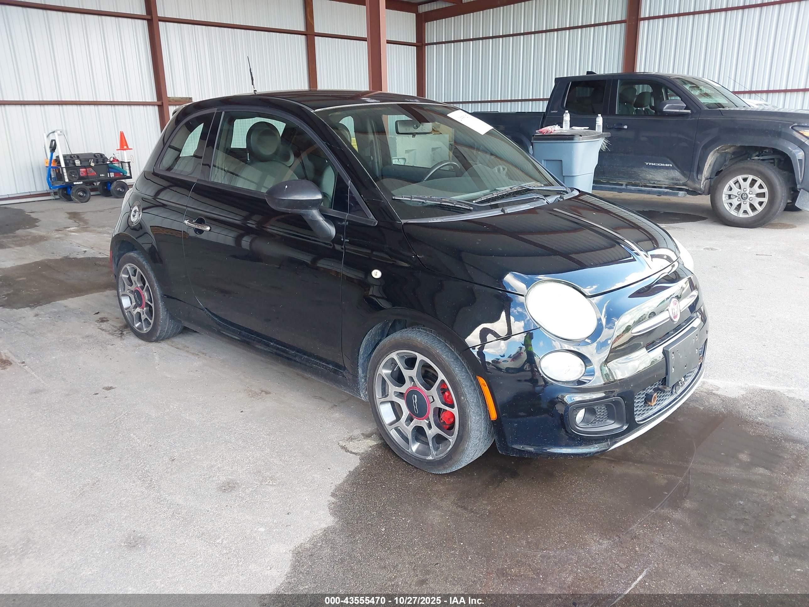 2013 FIAT 500 Sport, VIN 3C3CFFBR9DT750214 — Rear end