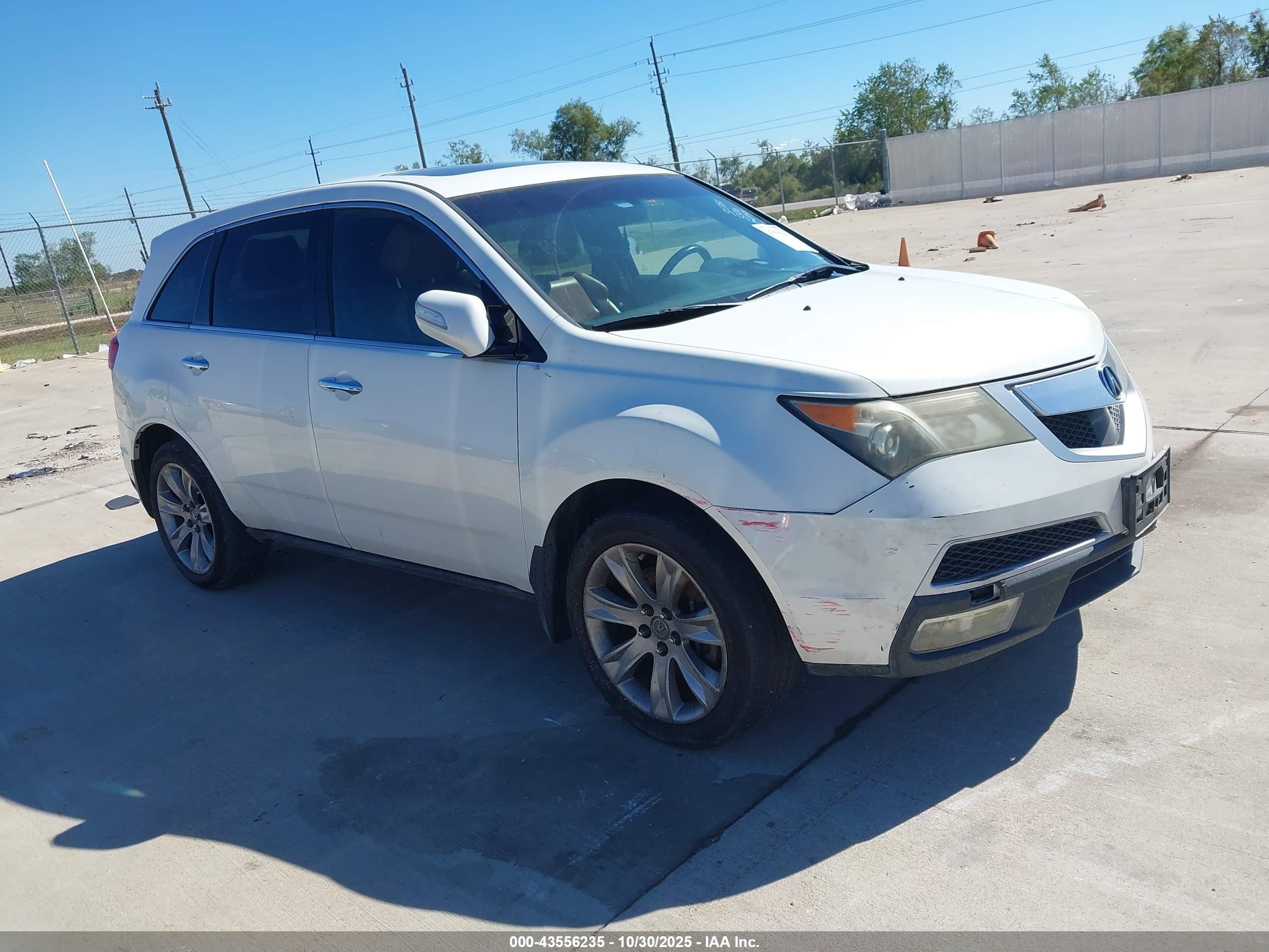 2013 Acura MDX Advance, VIN 2HNYD2H64DH519852 — Repossession