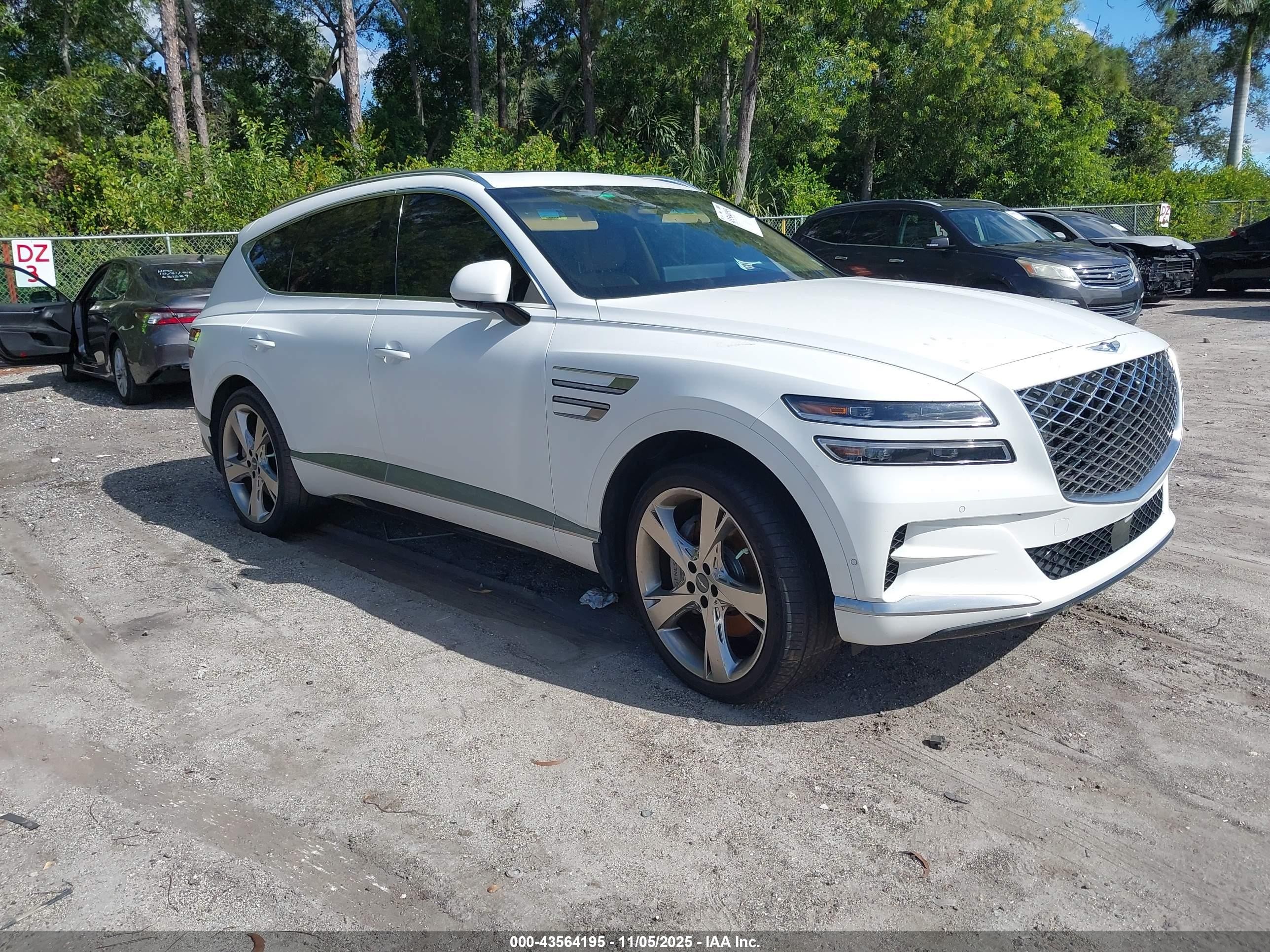 2023 Genesis GV80, VIN KMUHCESC3PU123077 — Water / flood