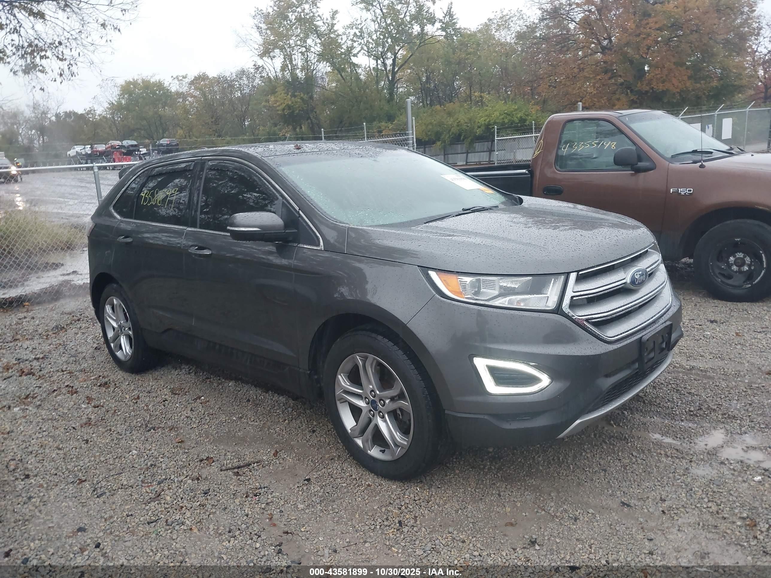 2017 Ford Edge Titanium, VIN 2FMPK4K93HBB69575 — Rear end