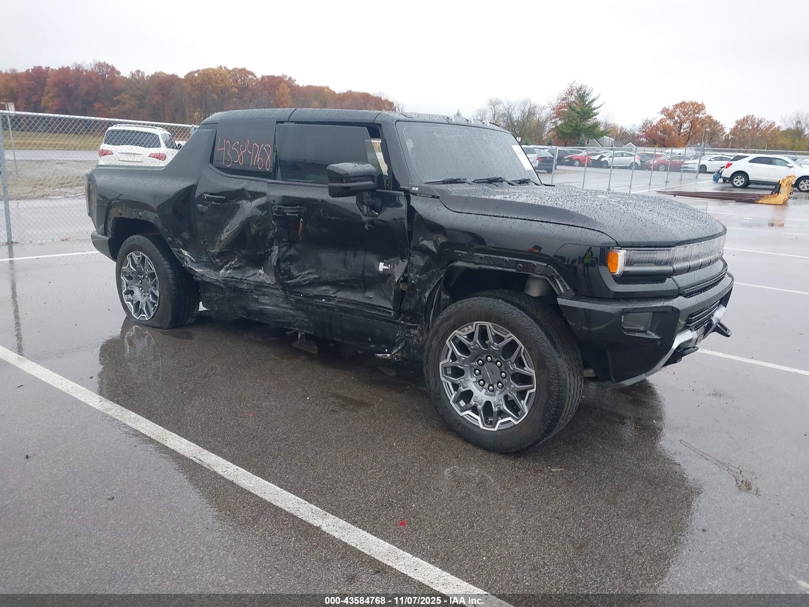 2024 GMC HUMMER EV Pickup 3X, VIN 1GT10DDB4RU114998 — Rollover